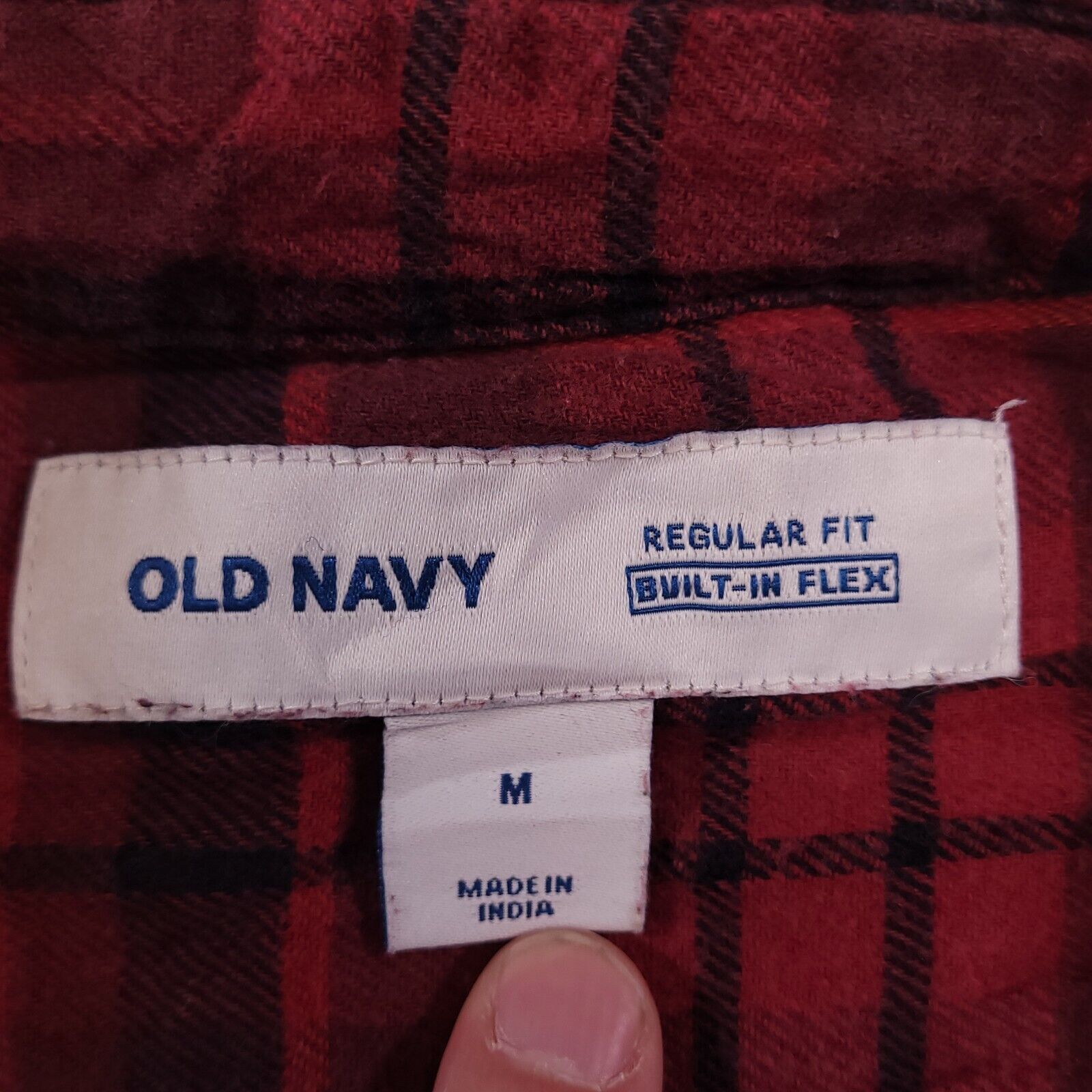 Old Navy Old Navy Tartan Flannel Button Shirt Mens Size Medium M Red Size US M / EU 48-50 / 2 - 3 Thumbnail