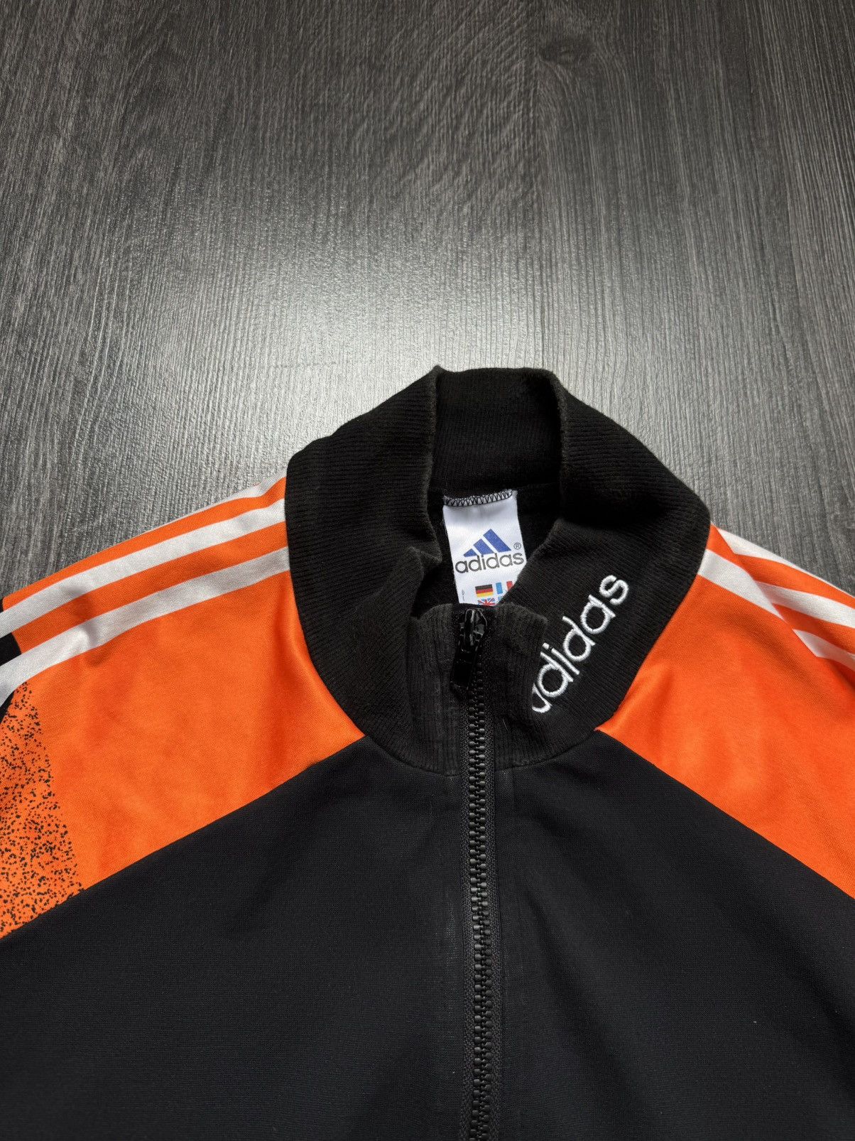 Adidas 90s Vintage Deutschland Adidas Sweatshirt Soccer Zip Size US L / EU 52-54 / 3 - 2 Thumbnail