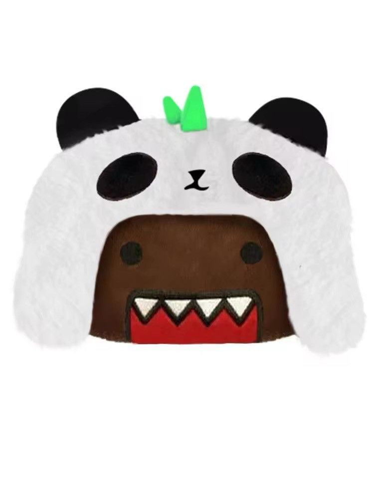 Handmade × Japanese Brand Avant Garde Domo Kun Winter Warm Plush Hat Size ONE SIZE - 4 Thumbnail