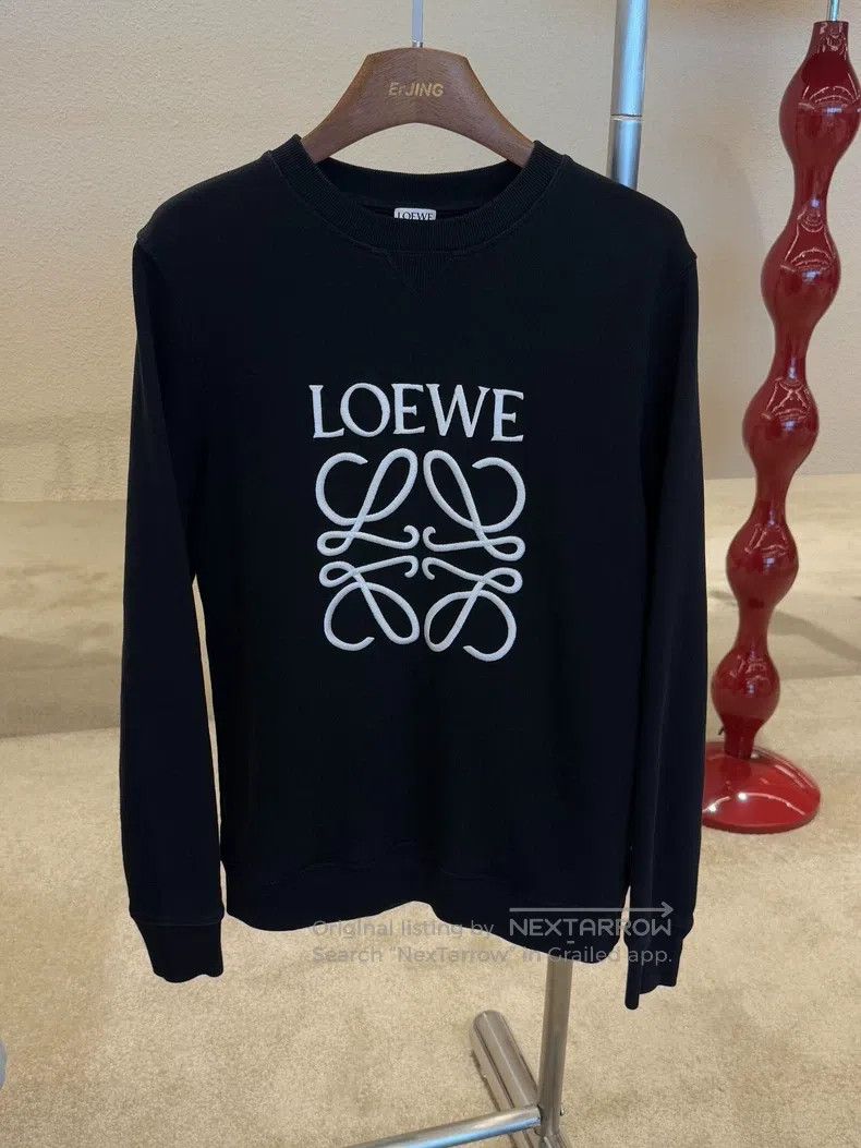 Loewe Loewe Black Embroidered Sweatshirt Size S / US 4 / IT 40 - 1 Thumbnail