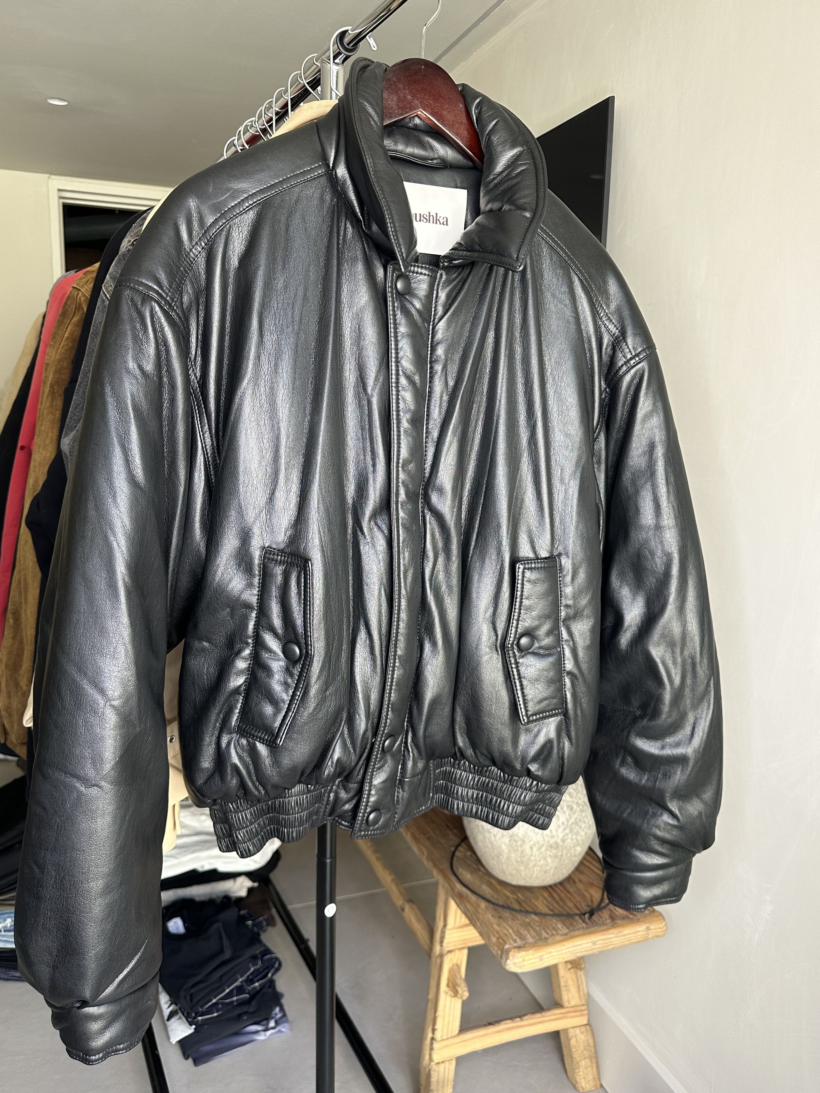 Nanushka Nanushka faux leather bomber Size US L / EU 52-54 / 3 - 2 Thumbnail