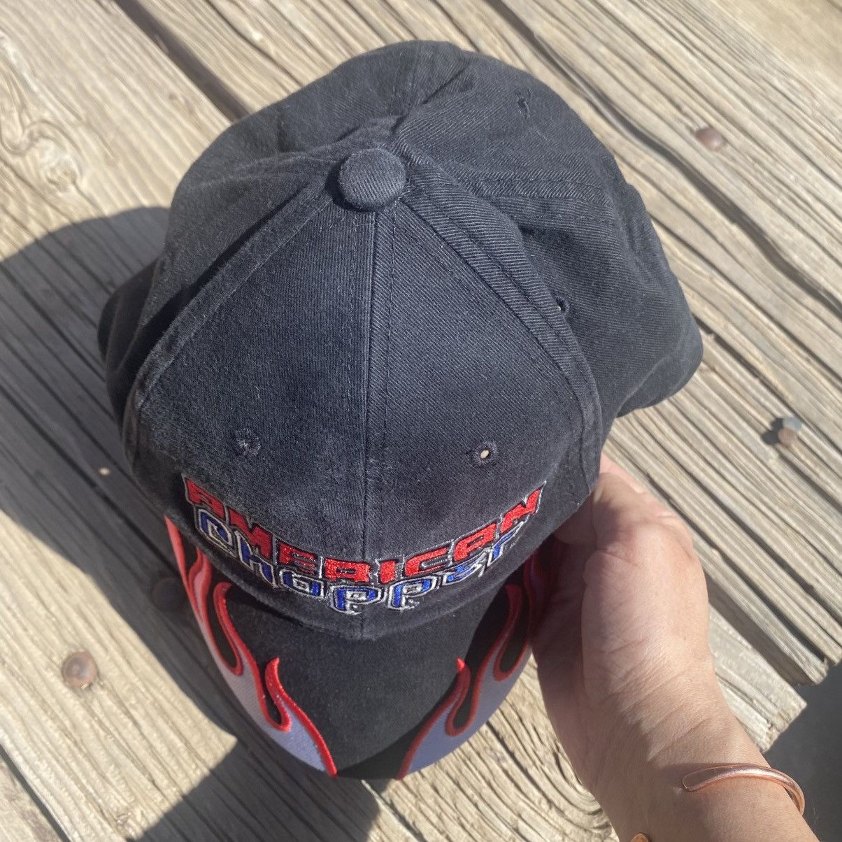 Other American Chopper H3 Headgear Hat Embroidered Flames Cap Y2K Size ONE SIZE - 4 Thumbnail