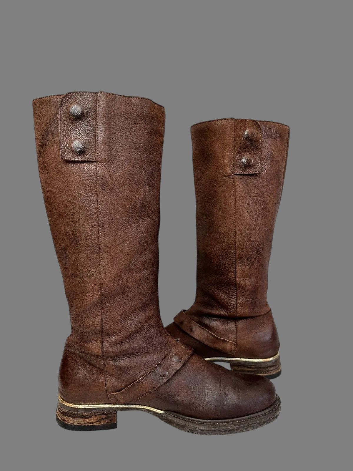 Dirk Bikkembergs Rick Owens Inspired AS98 Vintage Leather High Ankle Boots Size US 8 / IT 38 - 6 Thumbnail