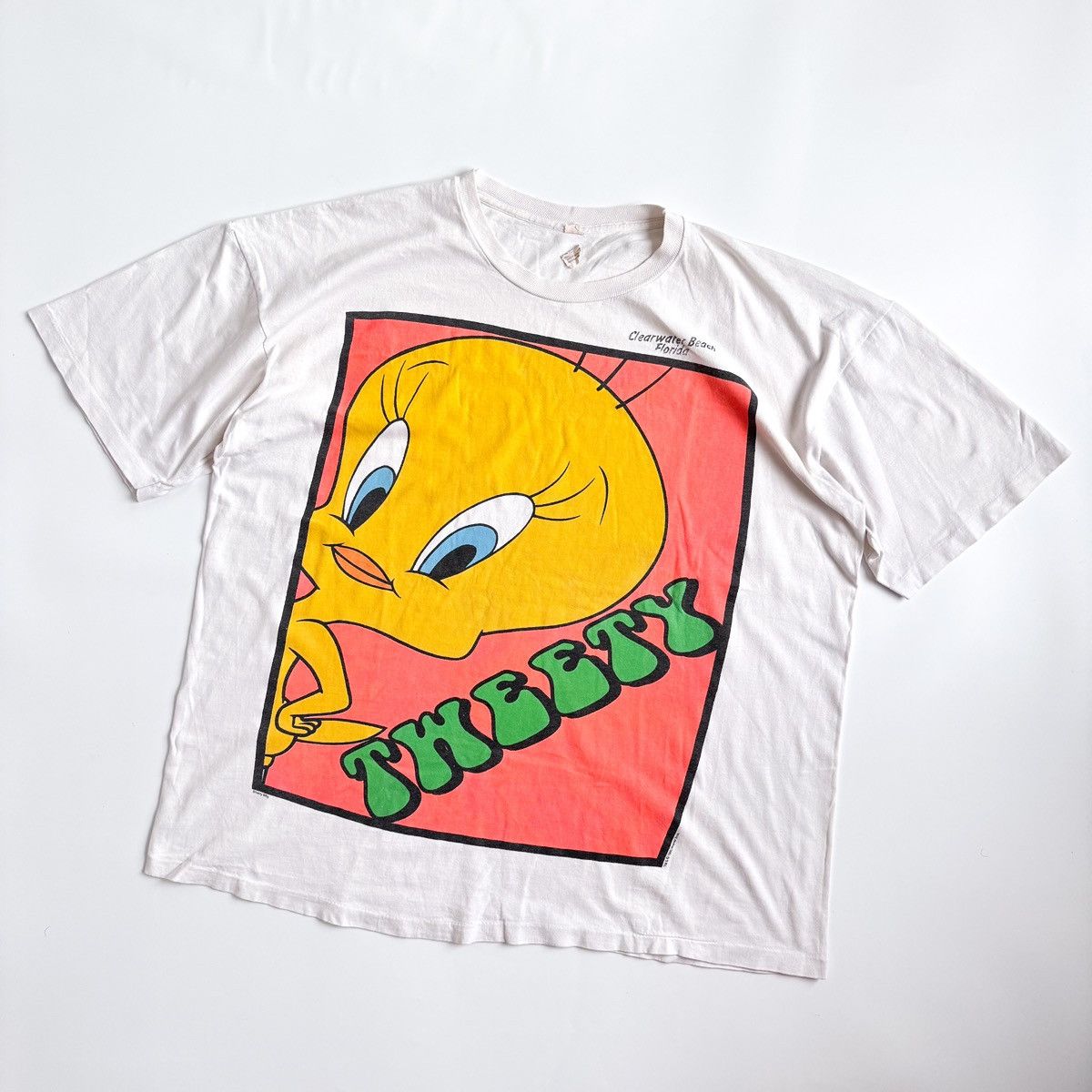 Vintage × Warner Bros Vintage Tweety T-shirt 1993’s Size US XXL / EU 58 / 5 - 2 Thumbnail