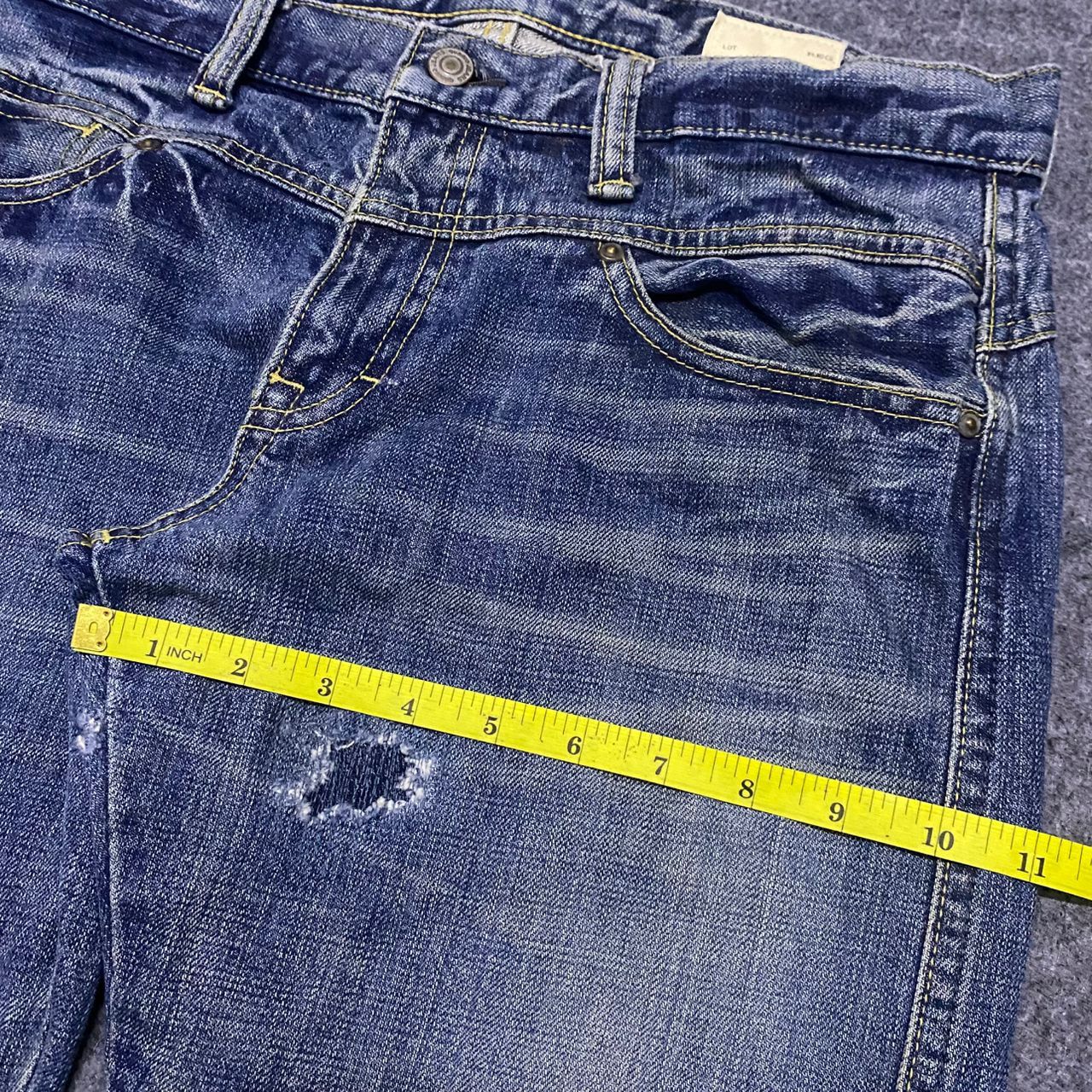 If Six Was Nine 💥Best Offet💥Vintage Quadro Medio Flare Denim Size US 33 - 4 Thumbnail