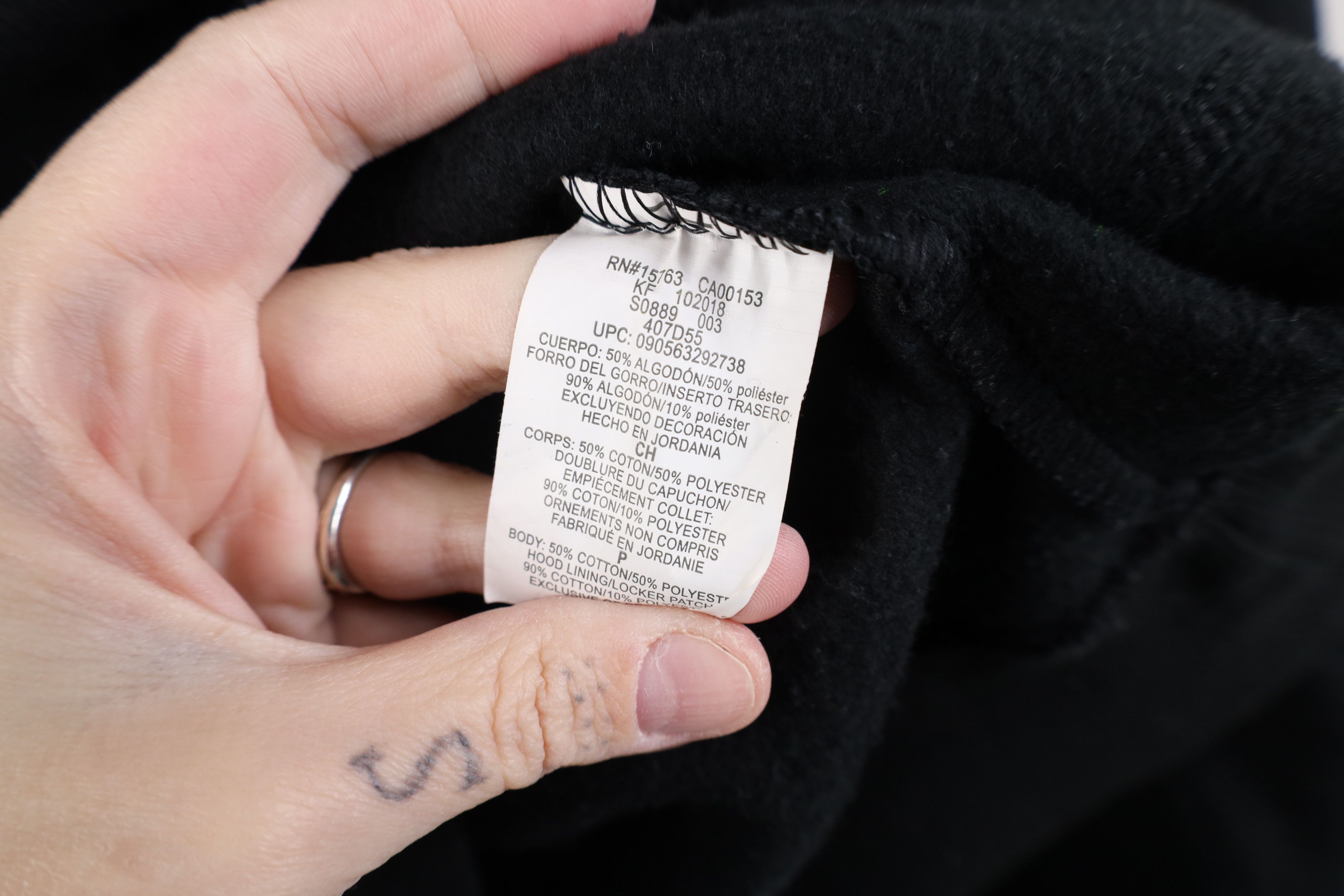 Champion Vintage Y2K Champion Monochrome Hoodie Sweatshirt Black Size US S / EU 44-46 / 1 - 11 Thumbnail