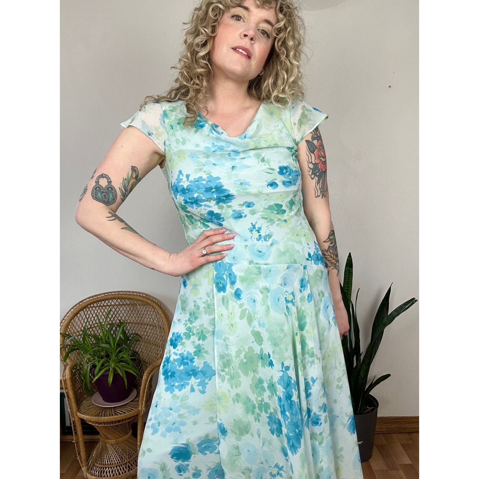 Other Y2K Asymmetrical Fairycore Midi Dress size 10 Size L / US 10 / IT 46 - 4 Thumbnail