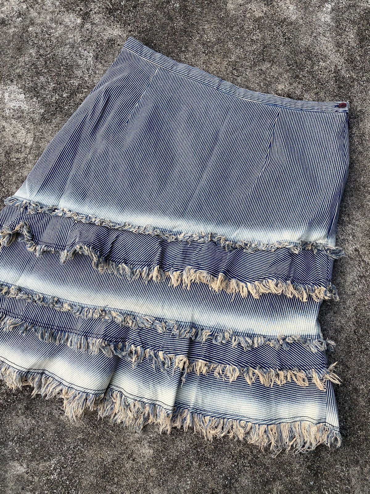 14th Addiction 💸BINDINGOFFER💸Stripe Skirt Jean Paul Gaultier Styled Size 33" - 2 Thumbnail