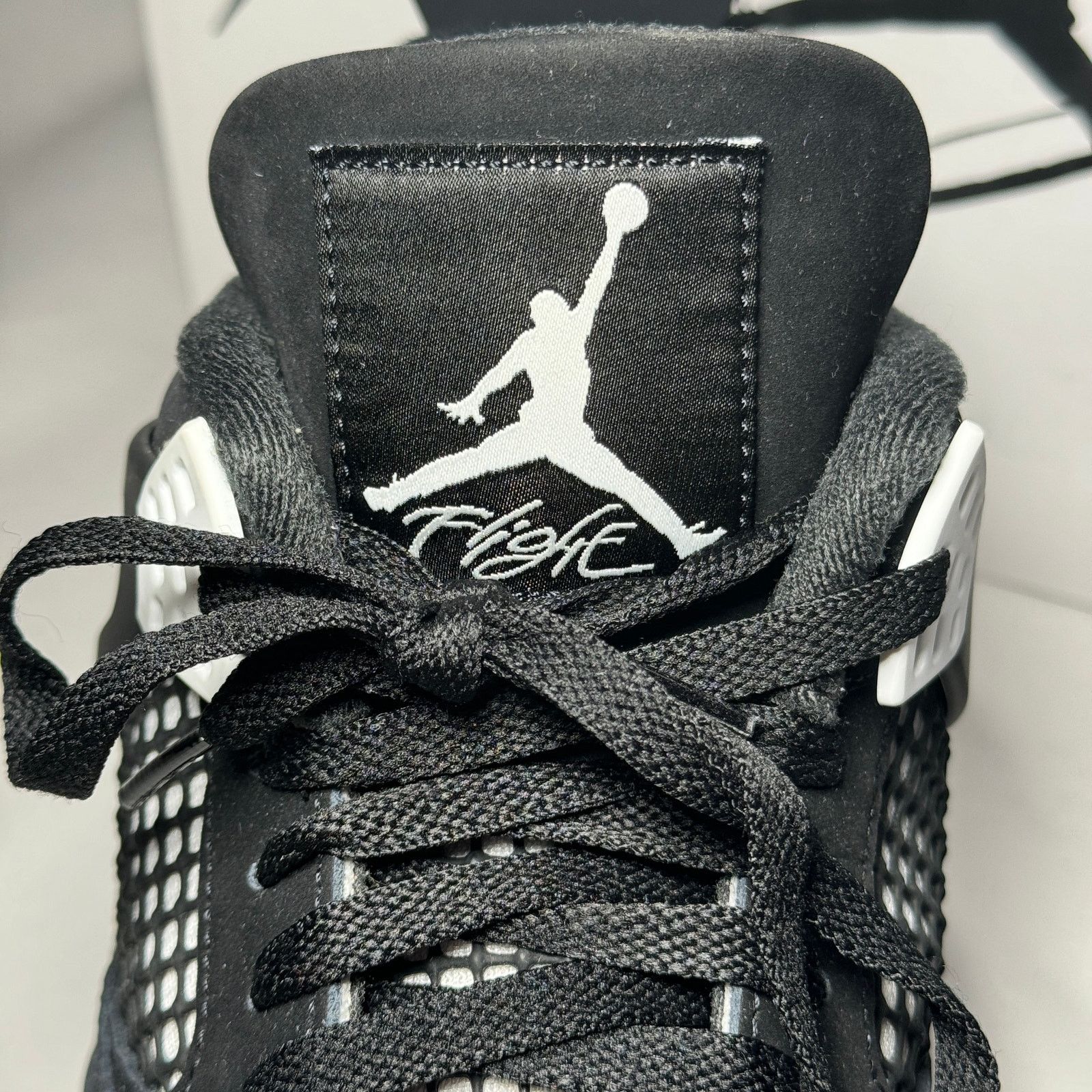 Jordan Brand × Nike Size 12 - Nike Air Jordan 4 Retro White Thunder Men's Shoes Size US 12 / EU 45 - 5 Thumbnail