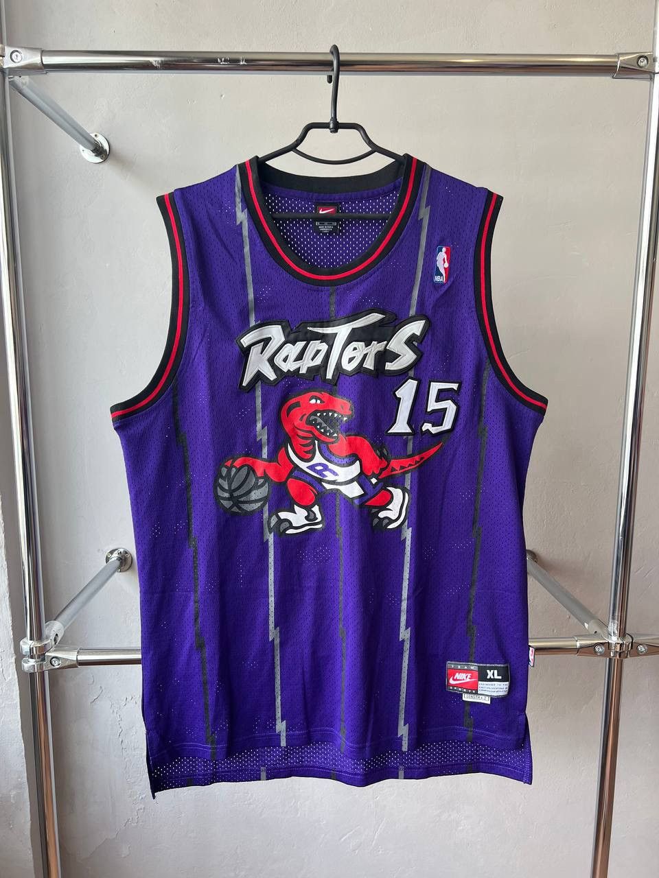 NBA 1998/99 NBA TORONTO RAPTORS #15 CARTER BASKETBALL JERSEY XL Size US XL / EU 56 / 4 - 2 Thumbnail
