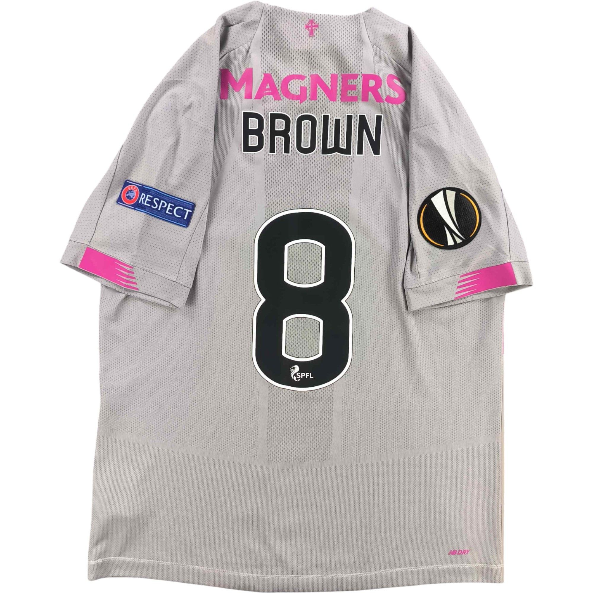 Celtic 2019-20 New Balance third EL Brown football jersey M