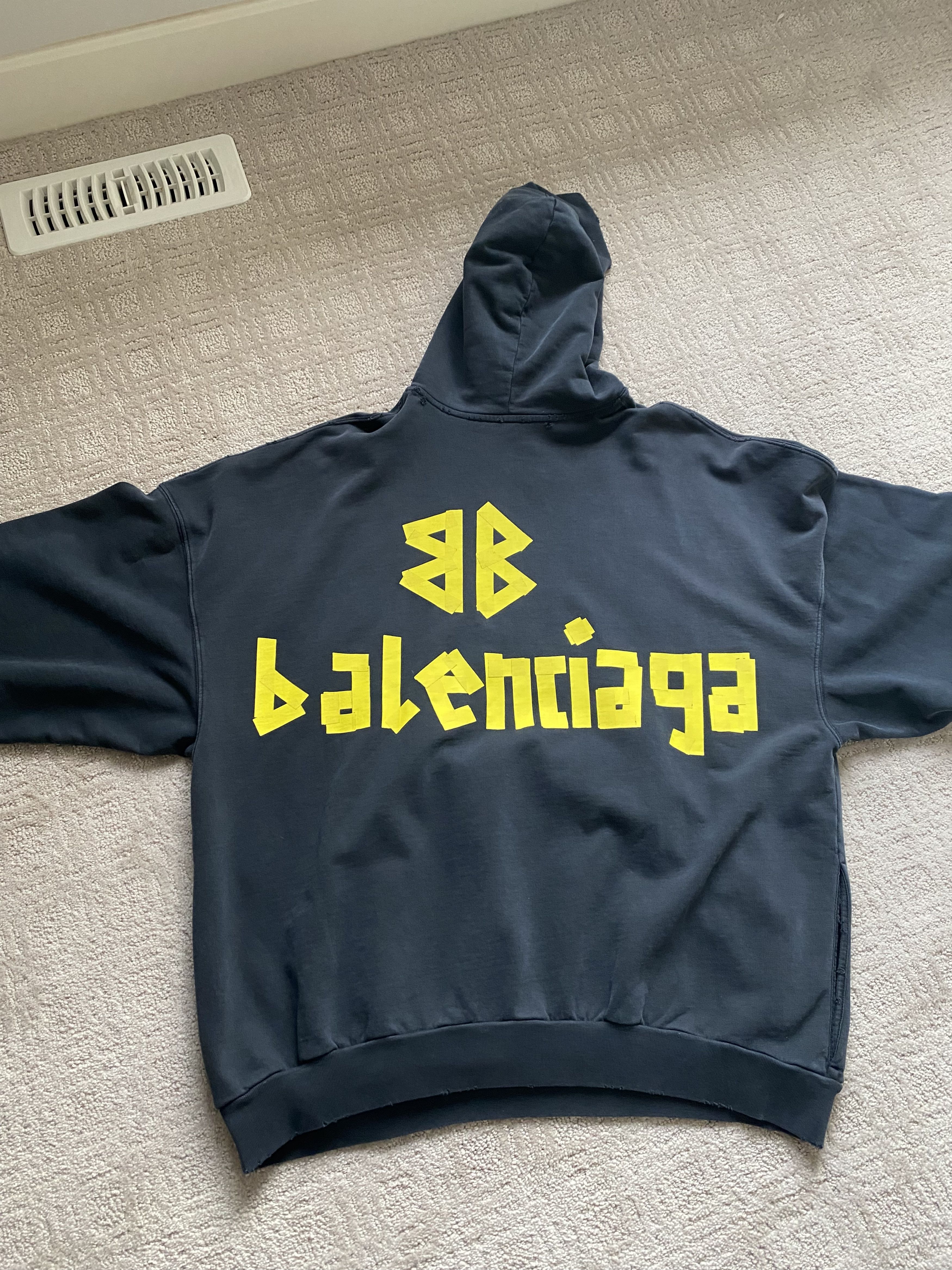 Balenciaga Balenciaga tape hoodie Size US M / EU 48-50 / 2 - 2 Thumbnail