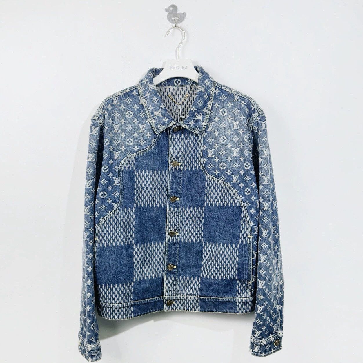 Louis Vuitton Louis Vuitton x nigo LV2 series checkered denim jacket Size US XL / EU 56 / 4 - 1 Thumbnail