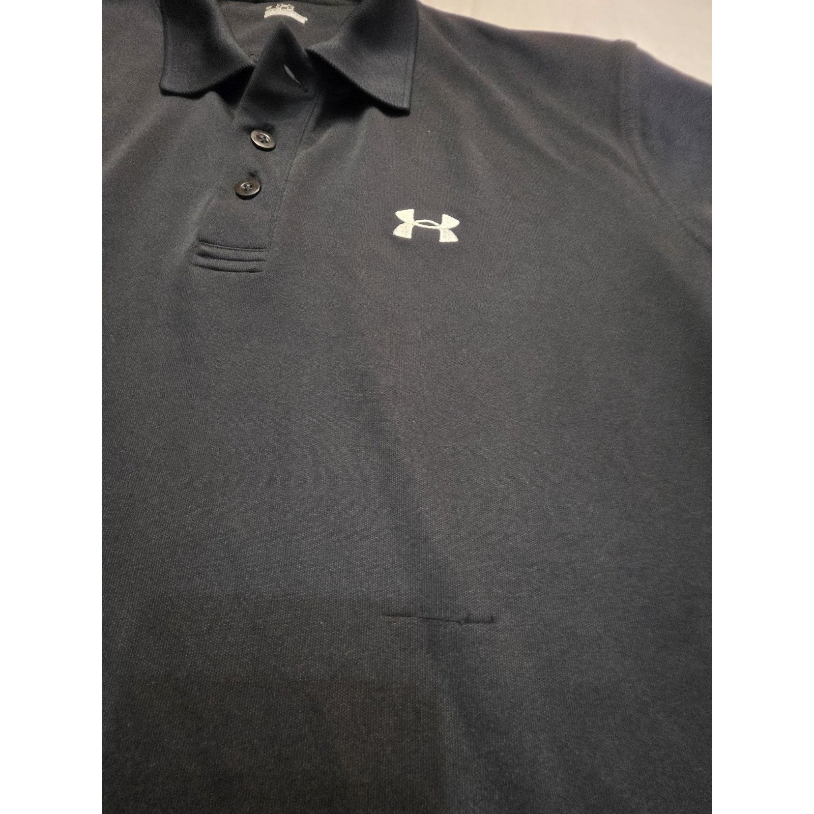 Under Armour Under Armour Men's Size Large Short Sleeve Black Polo Shirt Size US L / EU 52-54 / 3 - 3 Thumbnail