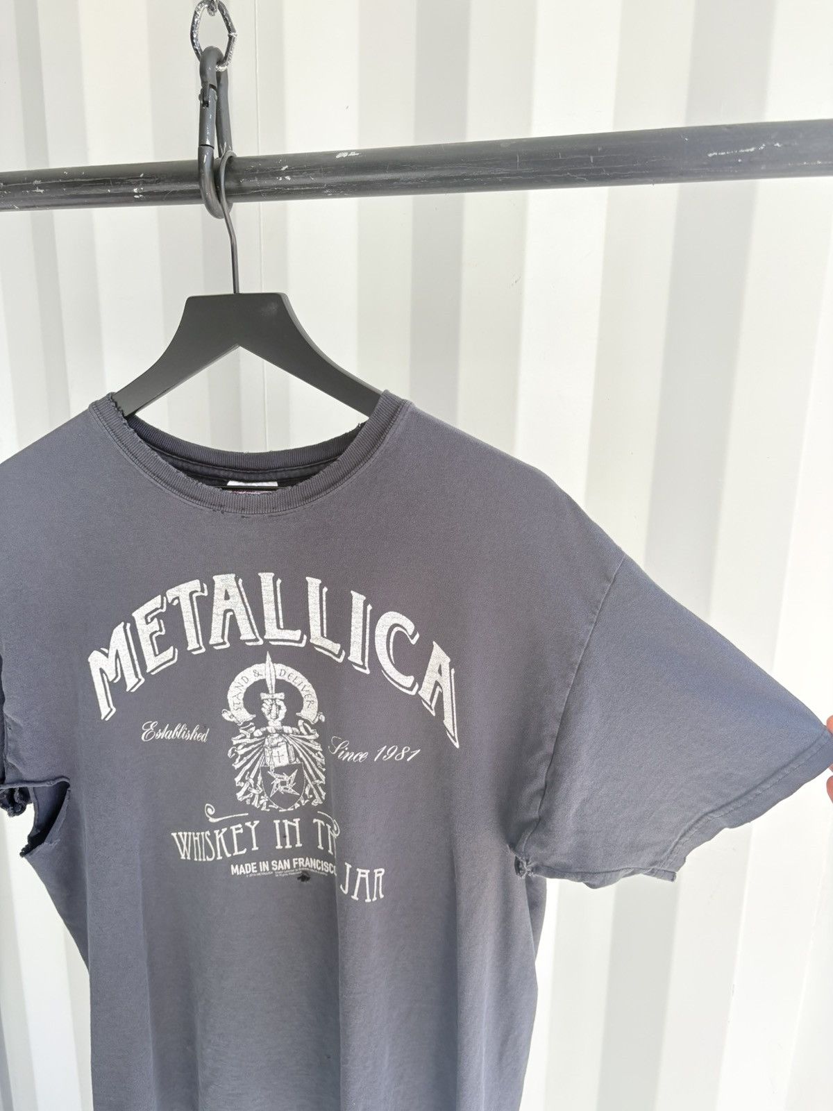 Band Tees Thrashed Metallica Sun Faded Distressed Shirt ERD GRUNGE Size US L / EU 52-54 / 3 - 5 Thumbnail