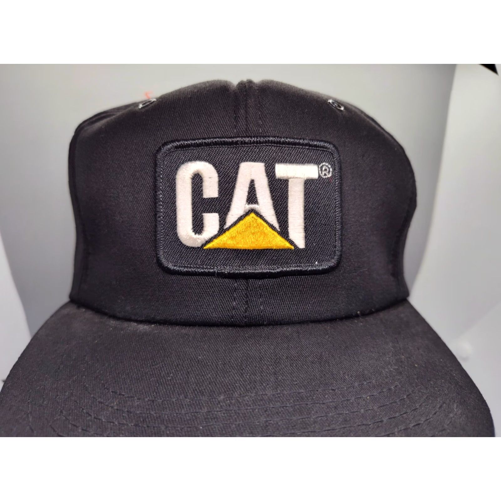 Vintage VINTAGE Tonkin CAT Caterpillar Cap Hat Foam Black Snapback Unisex Adults Adjustable - 90s Logo Size ONE SIZE - 2 Thumbnail
