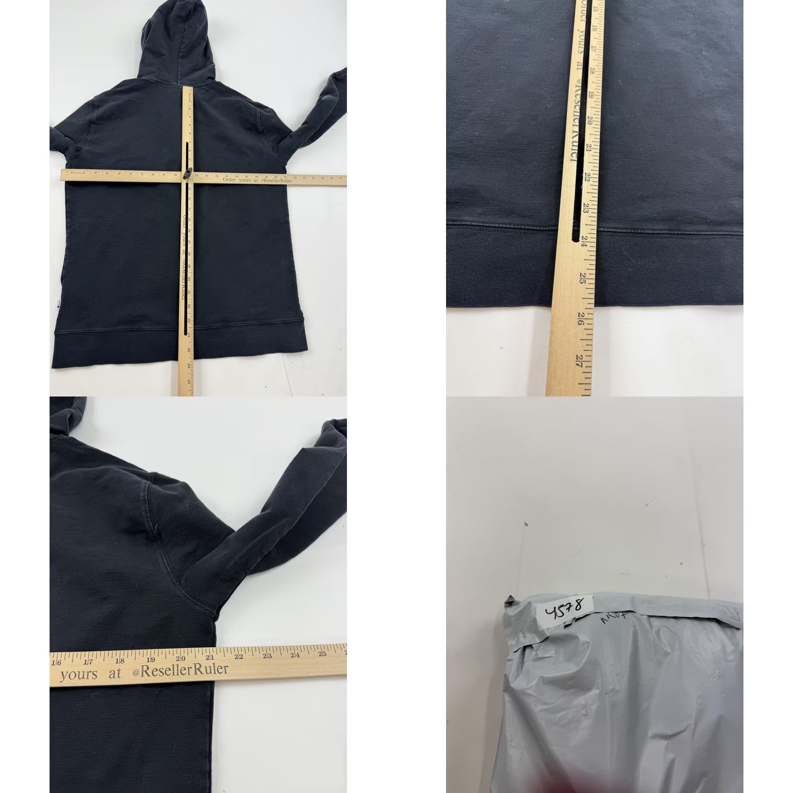 NN07 NN07 Hoodie Mens Large Black Full Zip Jersey Cotton Knit Solid Sweatshirt Size US L / EU 52-54 / 3 - 8 Thumbnail