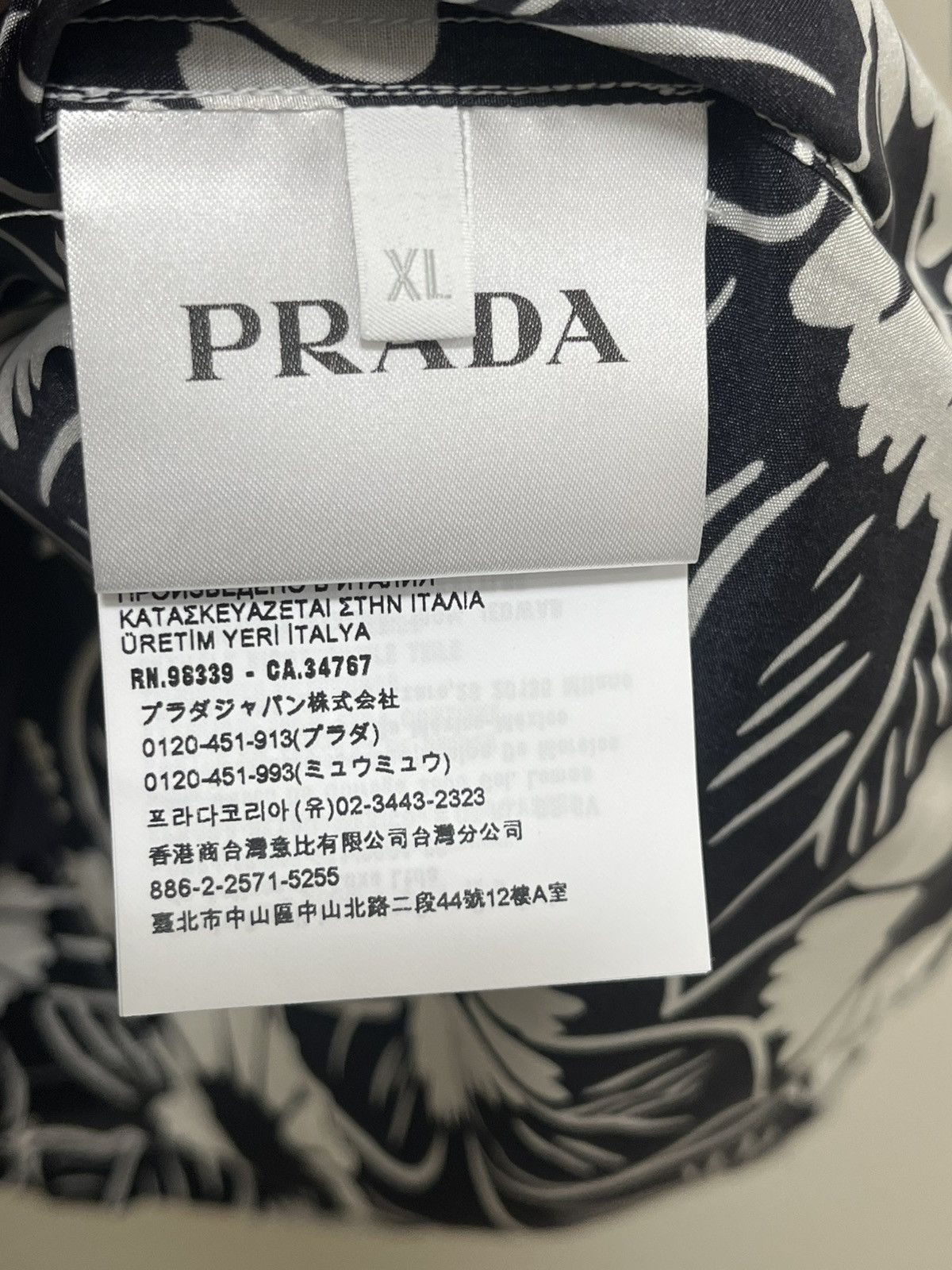 Prada Prada Men’s Floral Print Bowling Shirt Sz XL Size US XL / EU 56 / 4 - 9 Thumbnail