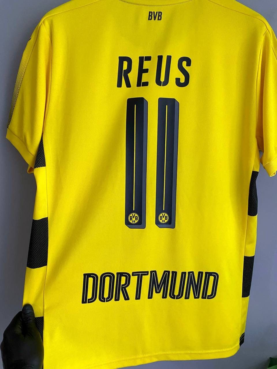 Puma FC Borussia Dortmund 2017/18 Home Soccer Jersey #11 REUS, M Size US M / EU 48-50 / 2 - 6 Thumbnail