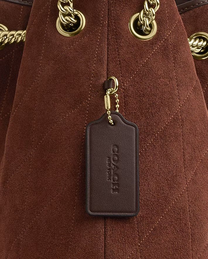 Coach NWT Coach Evelyn Shoulder Bag With Quilting Suede Size ONE SIZE - 6 Thumbnail