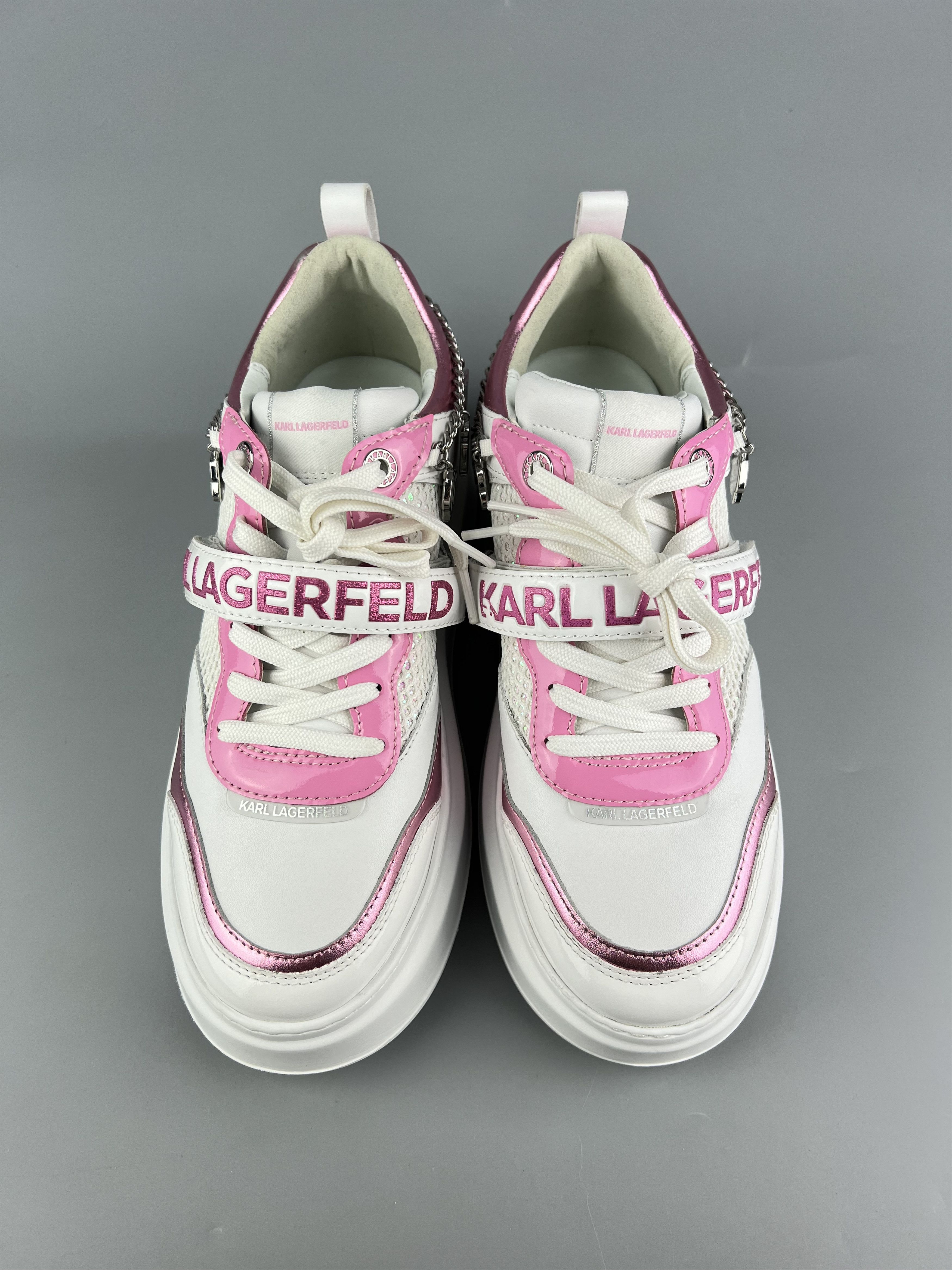 Karl Lagerfeld Karl Lagerfeld Leather Sneakers Size US 8 Size US 8 / IT 38 - 5 Thumbnail