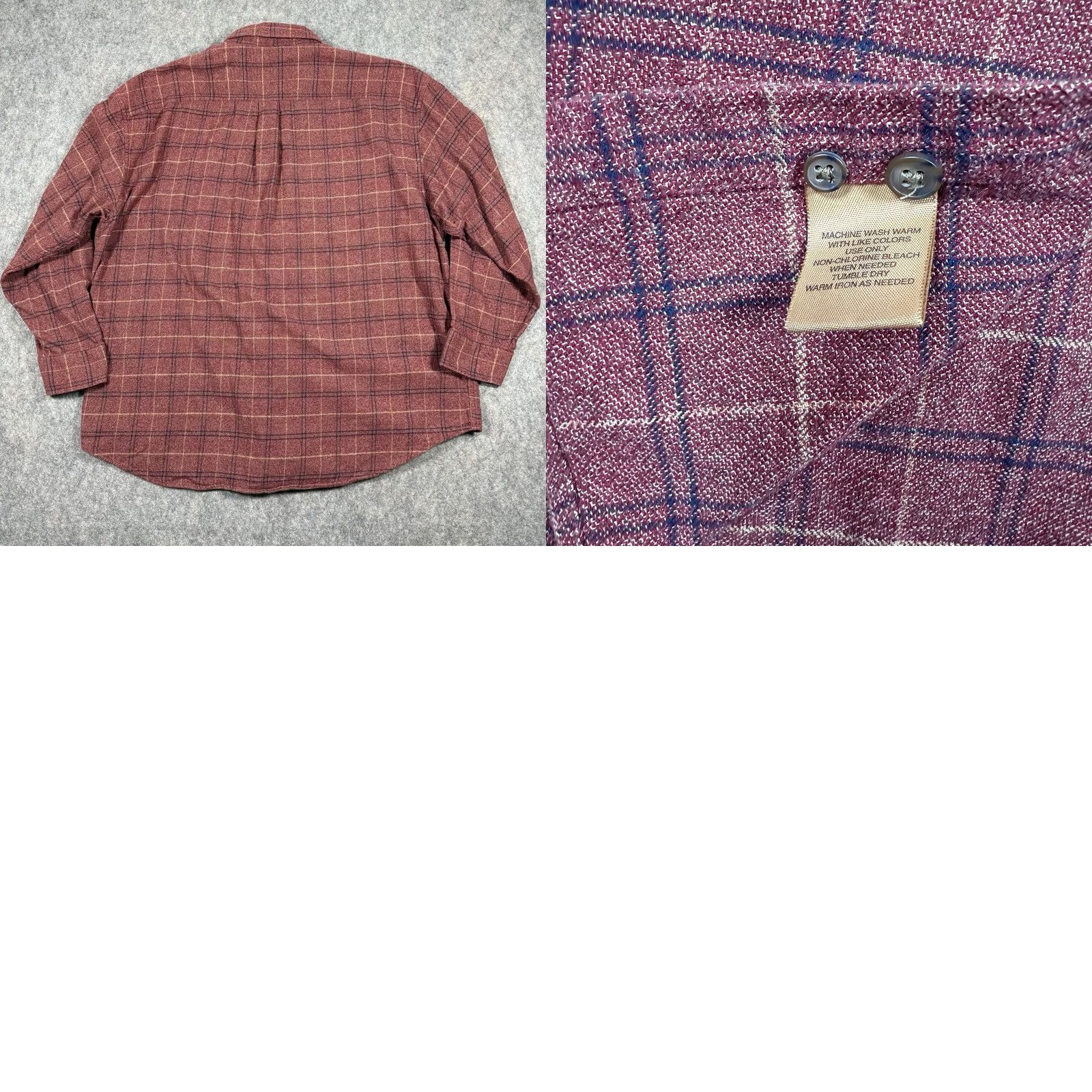 Vintage St John Bay Shirt Plaid Button-Down Long Sleeve Red Cotton Men 2XL Adult Regular CarPlaid Vintage Bay? Size US XXL / EU 58 / 5 - 9 Thumbnail