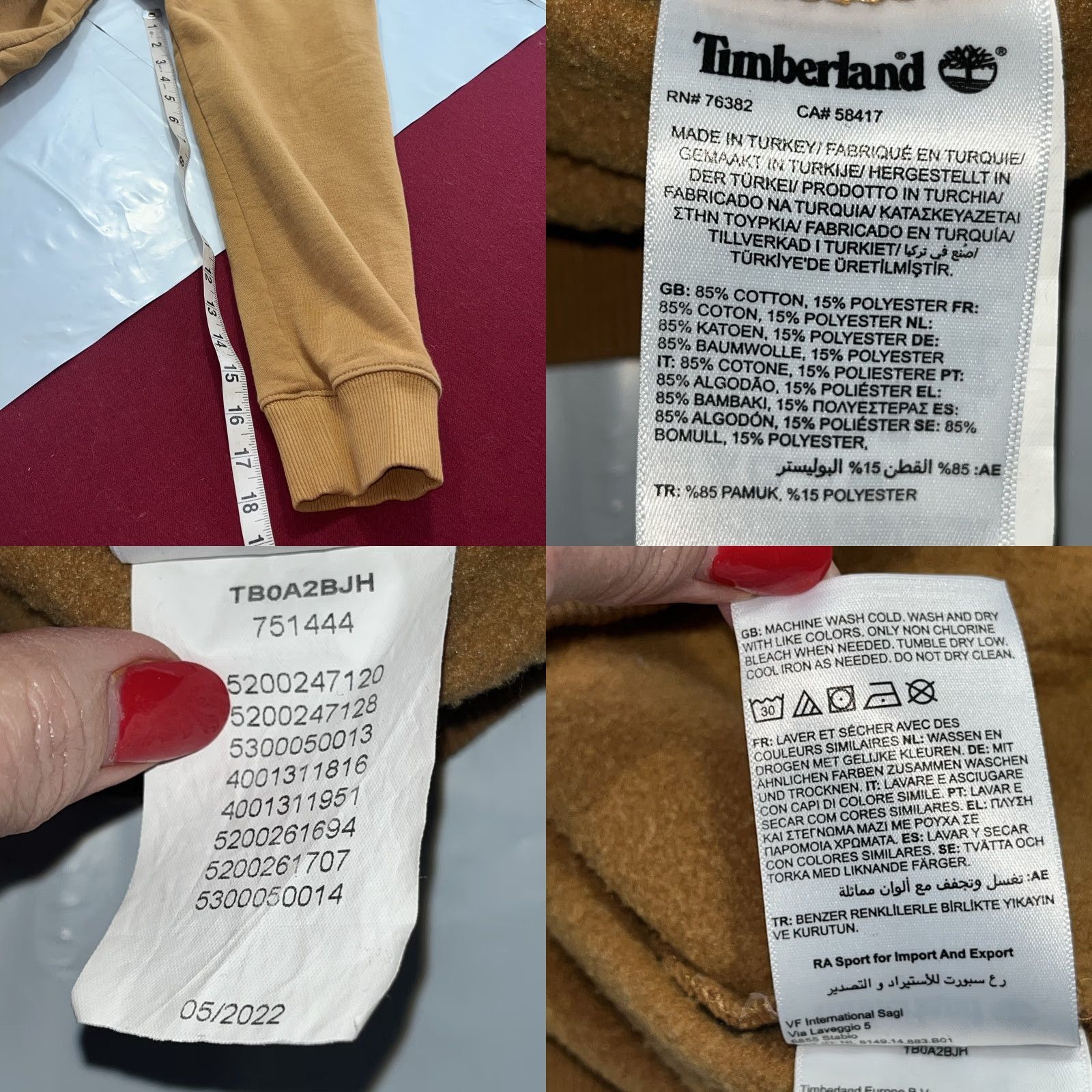 Timberland Timberland Brown Logo Hoodie Mens Black Tree Logo Hooded Sweatshirt, Size Medium Size US M / EU 48-50 / 2 - 8 Thumbnail