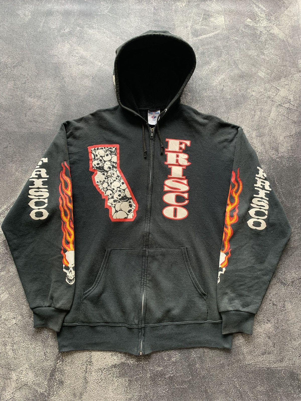 Harley Davidson 💎 Vintage Frisco Choppers Zipper Hoodie | Grailed