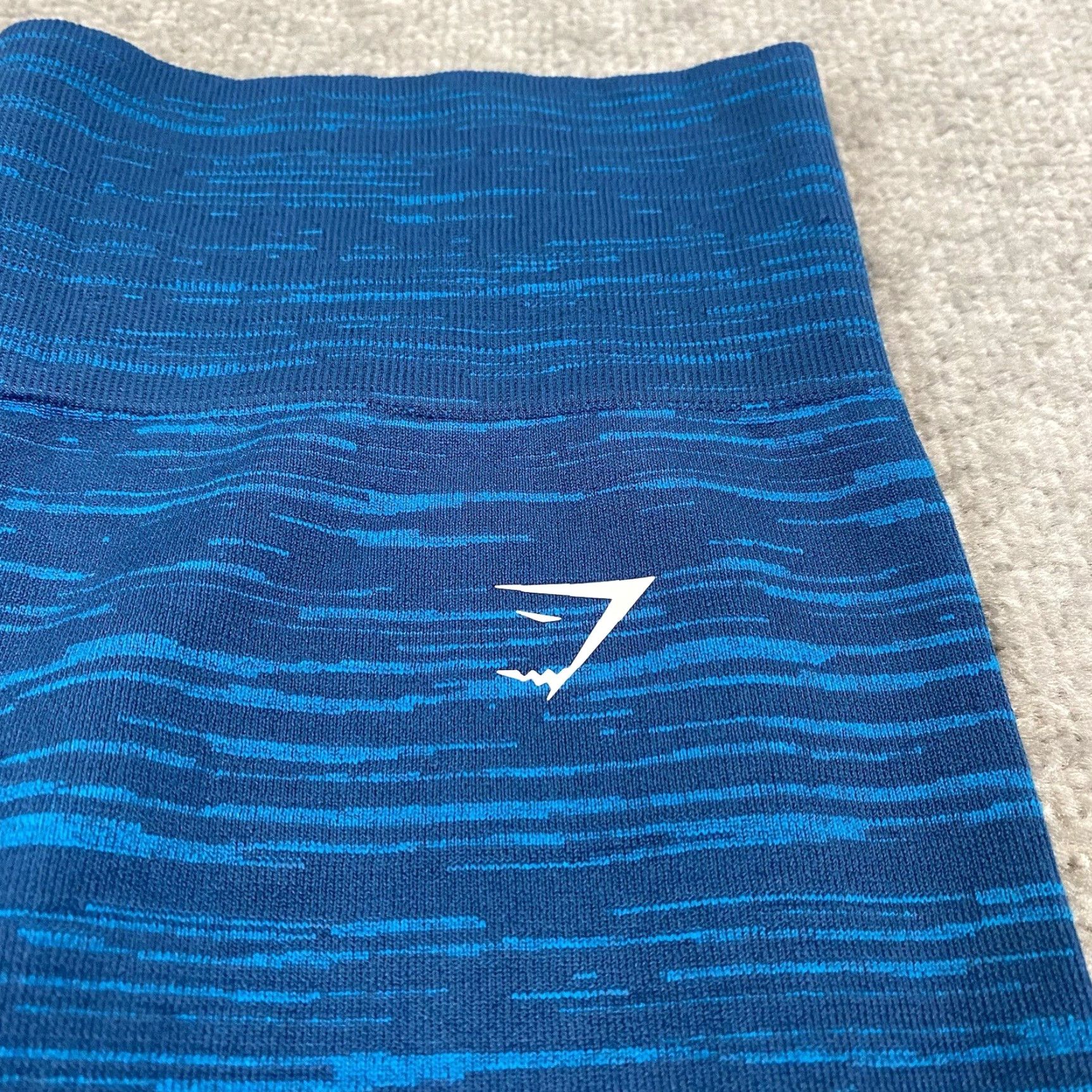 Gymshark GYMSHARK Leggings Womens XS/S Heather Blue Mid-Rise Workout Gym Train Stretch Size 28" / US 6 / IT 42 - 2 Thumbnail