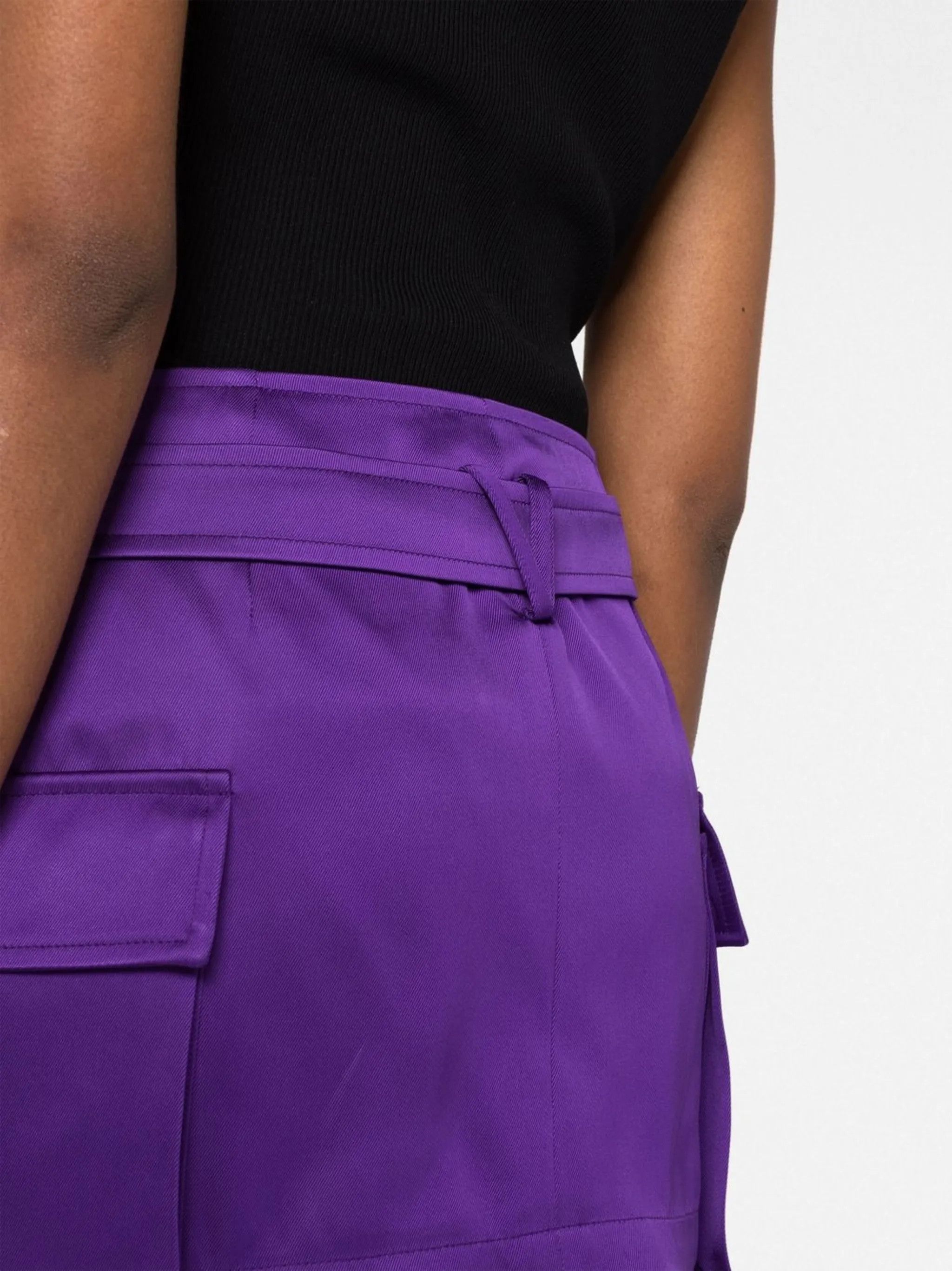 Versace o1y0226 Mini Skirt in Purple Size 28" / US 6 / IT 42 - 3 Thumbnail