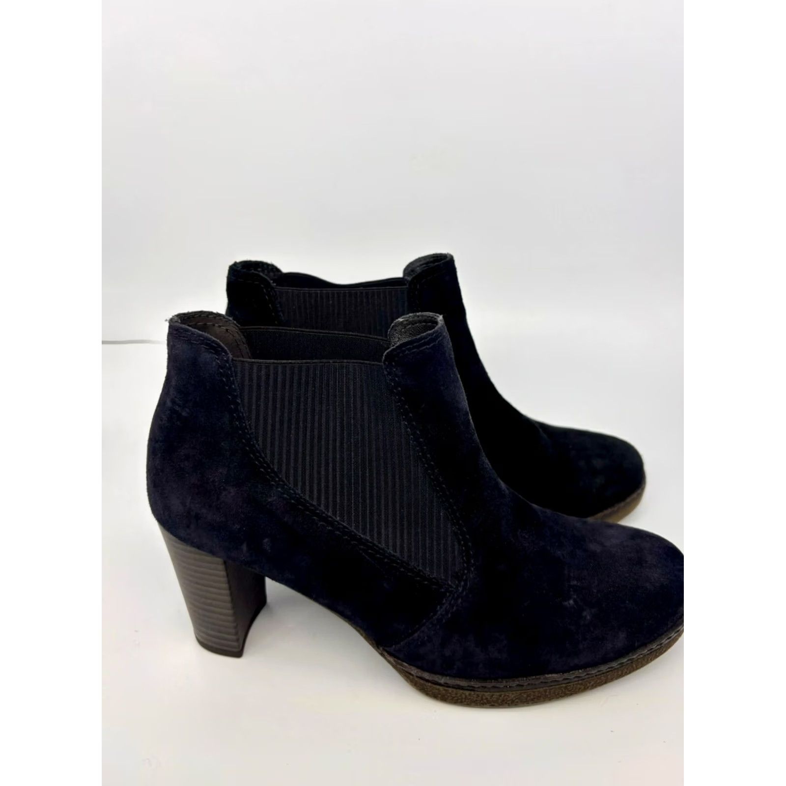 Vintage Gabor Velvet Heels #2416 D'Orsay Black Womens Size 4.5 Velvet/Elastane Woo Shoes Footwear Size US 5 / IT 35 - 3 Thumbnail