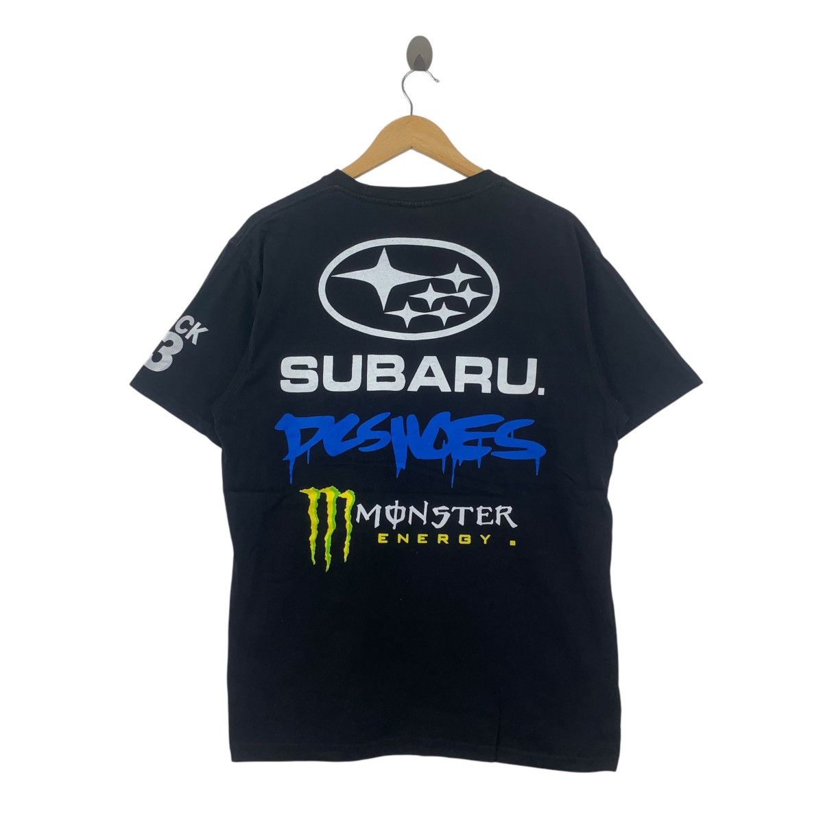 Vintage SUBARU RALLY TRAM UMA Monster Energy Tee Shirt Top Size US XL / EU 56 / 4 - 2 Thumbnail