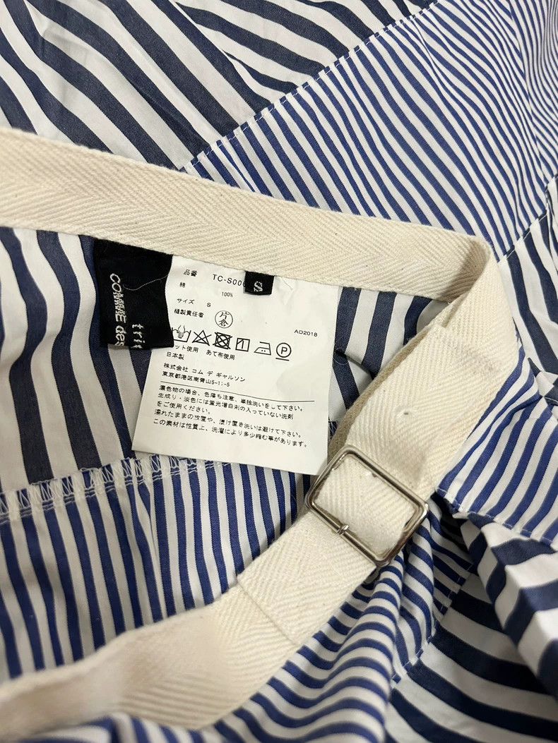 Comme des Garcons Comme Des Garcons size S Irregular blue and white striped Size 24" / US 00 / IT 34 - 6 Thumbnail
