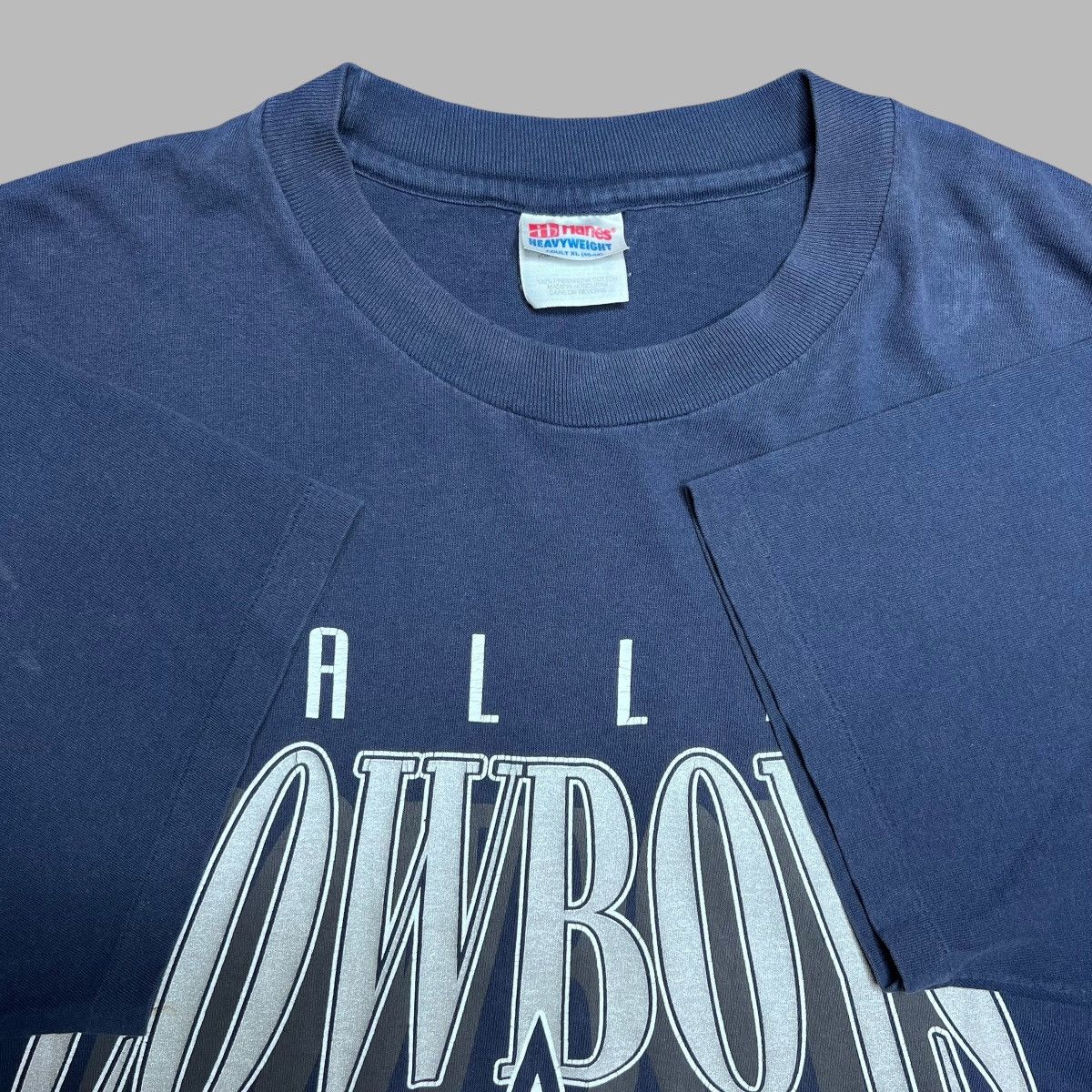 NFL × Vintage Vintage 1996 NFL Dallas Cowboys Spell Out 3D Graphic T-Shirt Size US XL / EU 56 / 4 - 2 Thumbnail