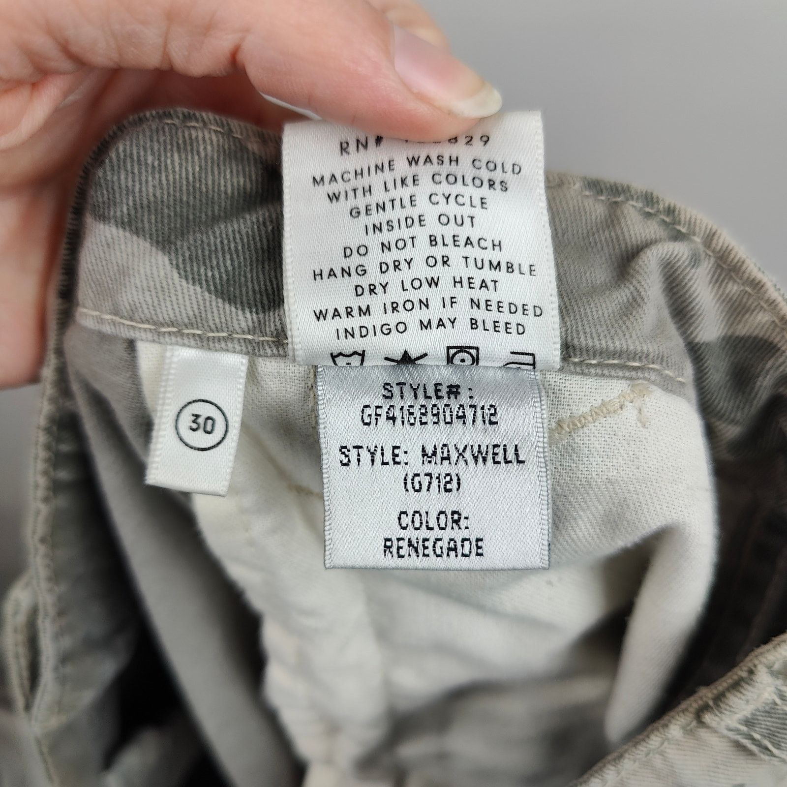 GRLFRND Grlfrnd Maxwell Cargo Pants Womens 30 Renegade Green Camo Size 30" / US 8 / IT 44 - 10 Thumbnail