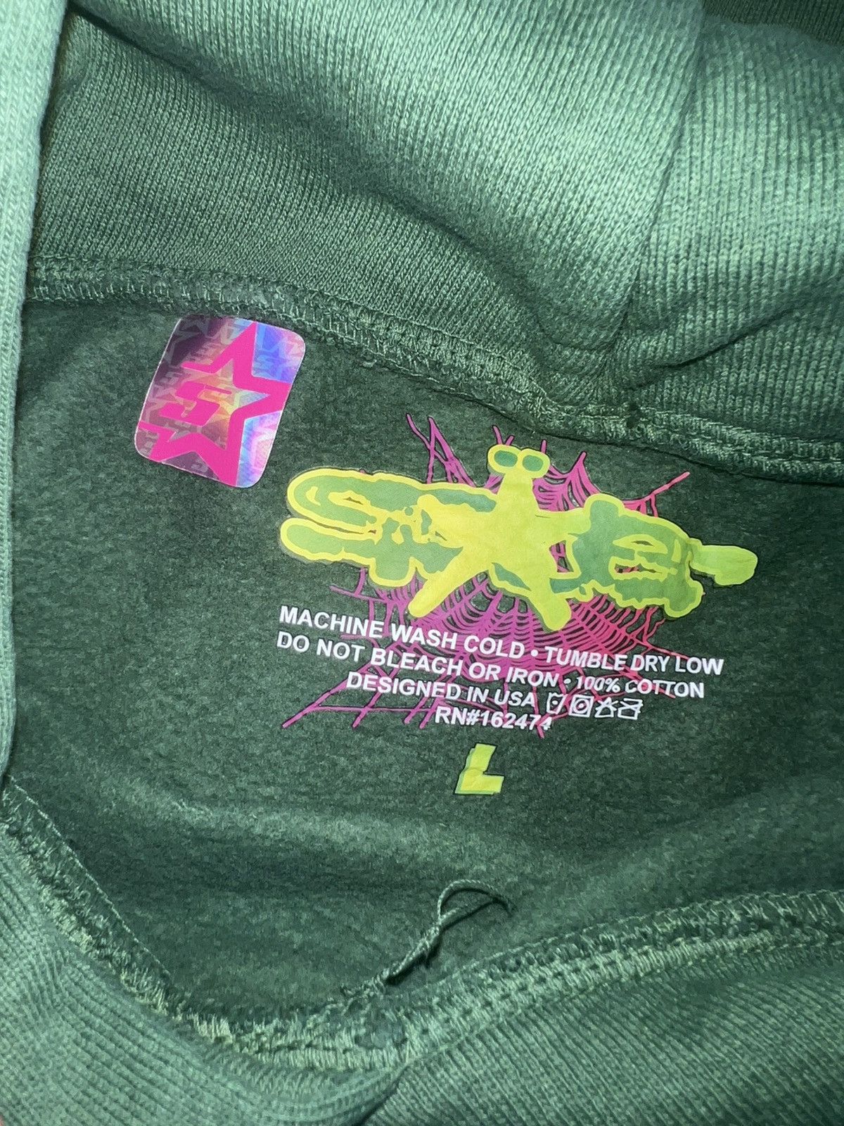 Sp5der Sp5der Hunter Green Hoodie Size US L / EU 52-54 / 3 - 3 Thumbnail