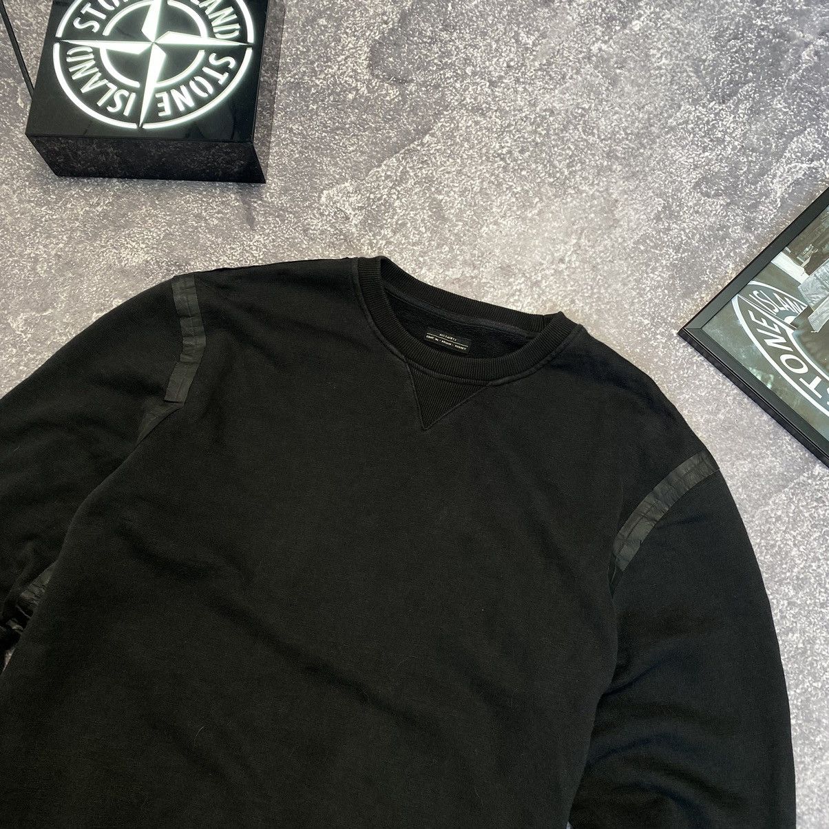 Allsaints Designer All Saints small basic logo faded black sweatshirt Size US M / EU 48-50 / 2 - 3 Thumbnail