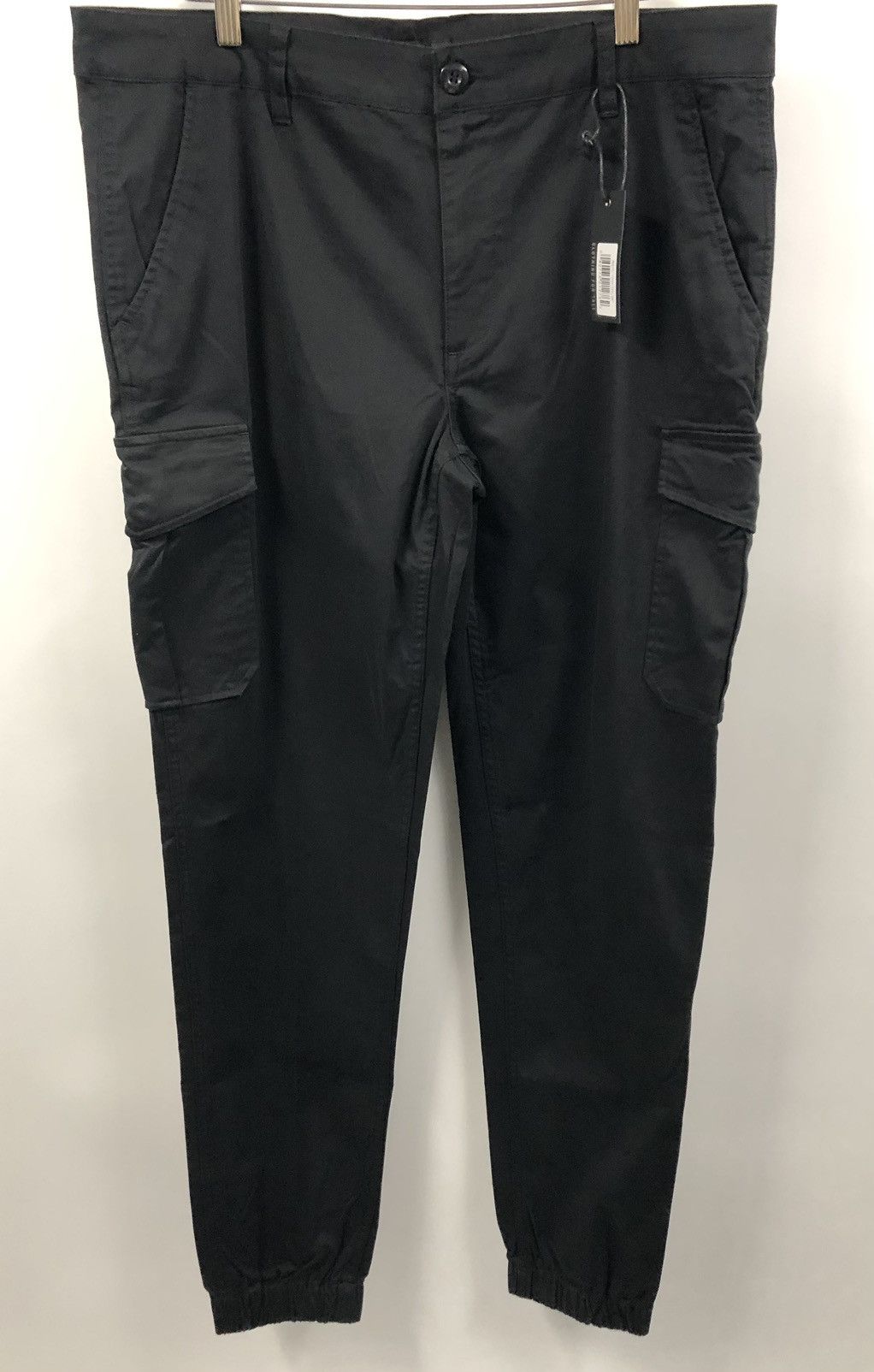 Other American Tall Tapered Stretch Cotton Black Jogger Pants Size US 38 / EU 54 - 8 Thumbnail