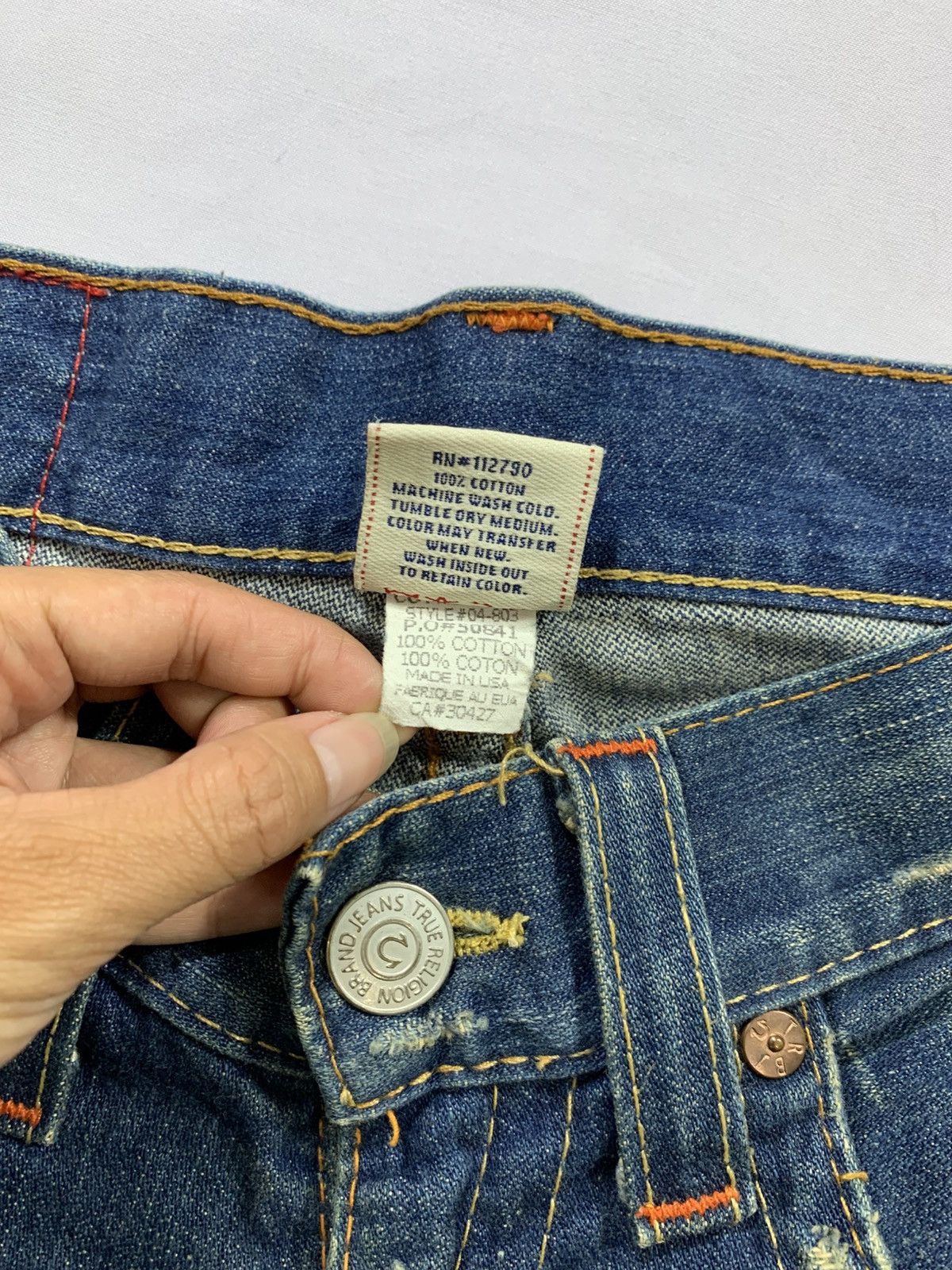 Tornado Mart Vintage True Religion Denim Flered Jeans Size US 32 / EU 48 - 5 Thumbnail