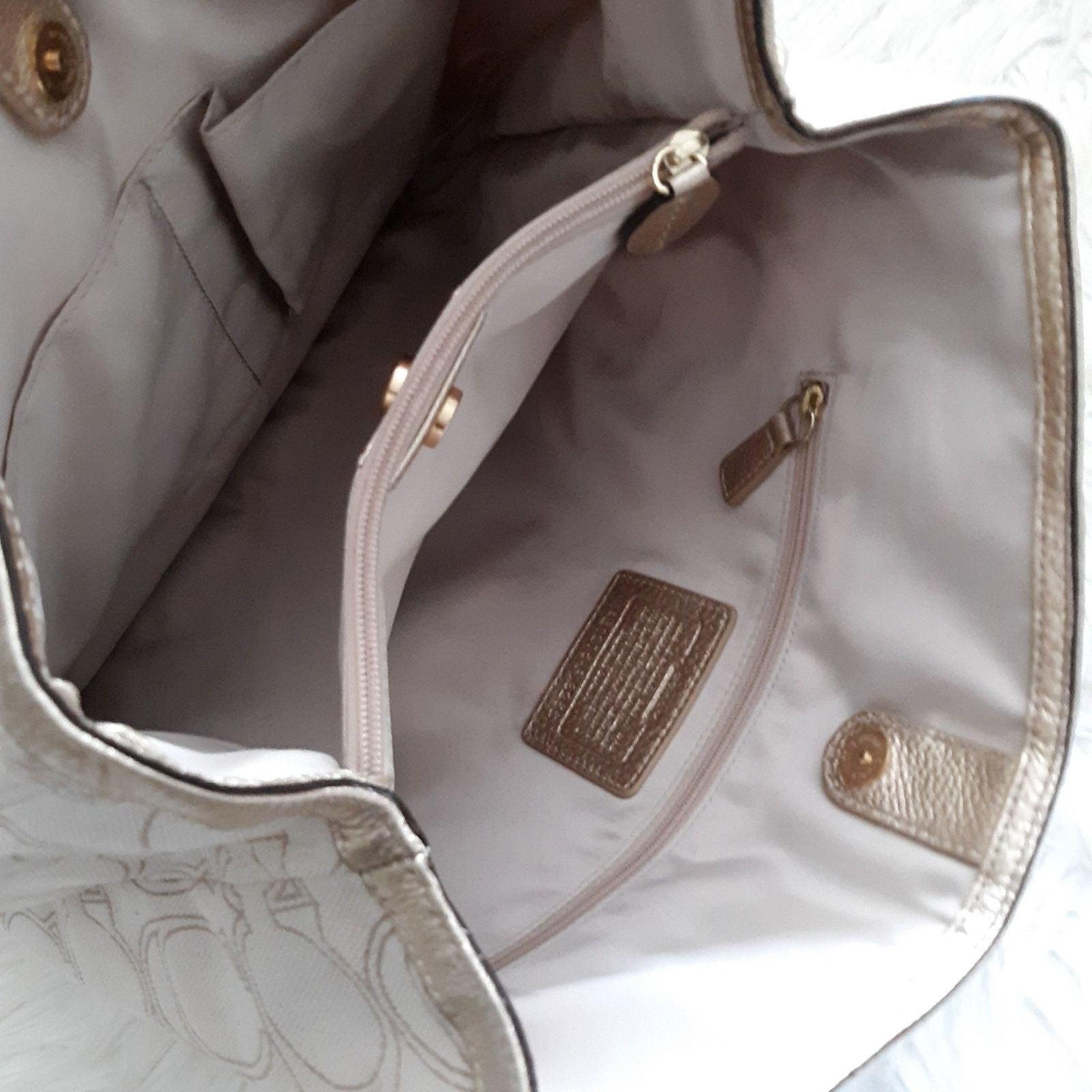 Coach Coach Penelope Linen/Leather Handbag Size ONE SIZE - 12 Thumbnail