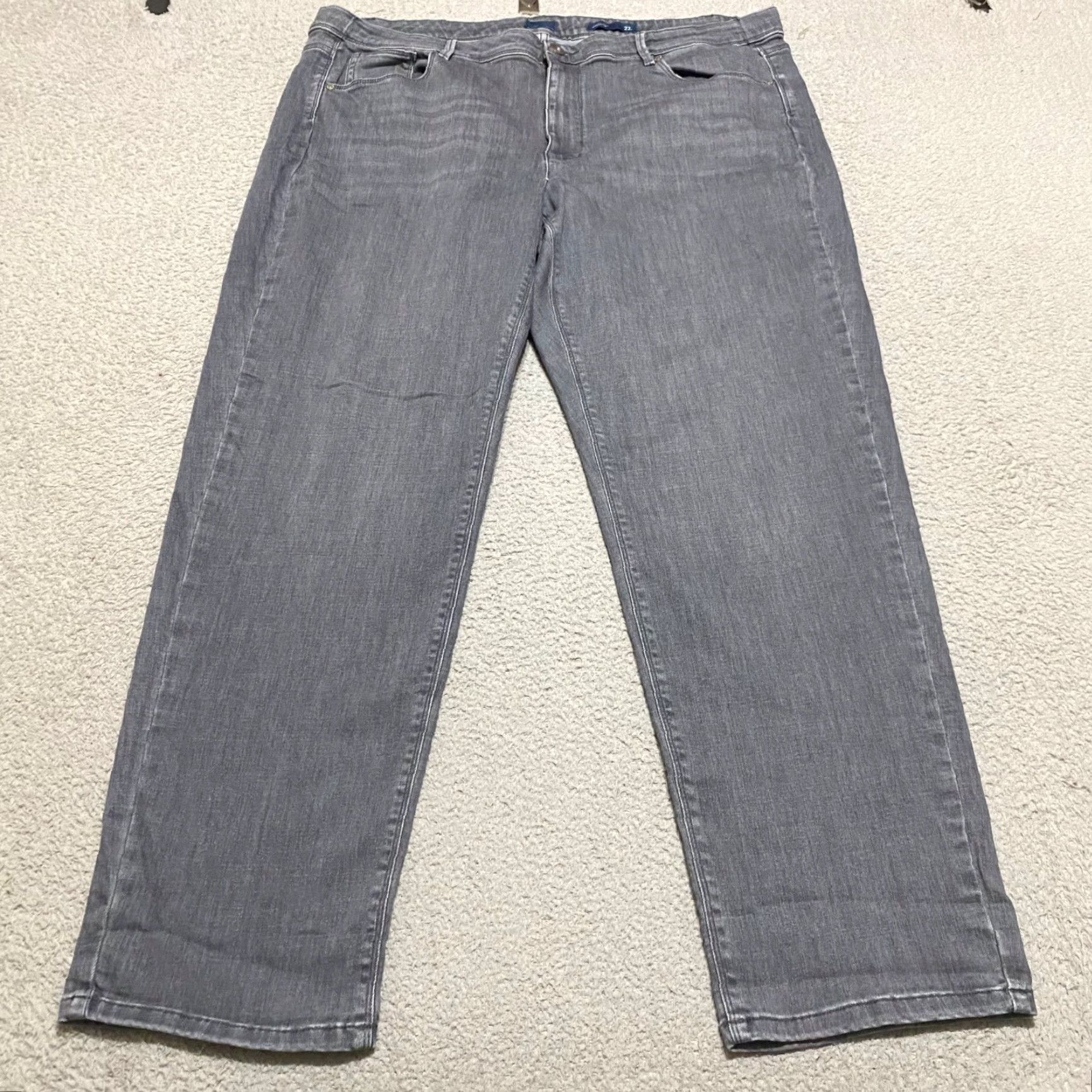 J. Jill J.Jill Jeans Gray Denim Medium Wash High Rise Straight Leg Womens Size 22 Size 22 Regular 5-Pocket Inseam 30 in Size 27" / US 4 / IT 40 - 2 Thumbnail