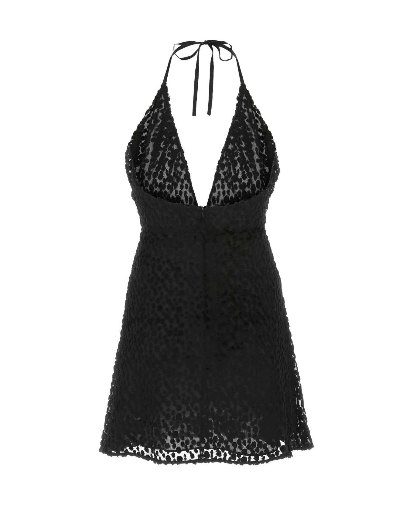 Saint Laurent Paris o1y0126 Mini Dress in Black Size S / US 4 / IT 40 - 2 Thumbnail