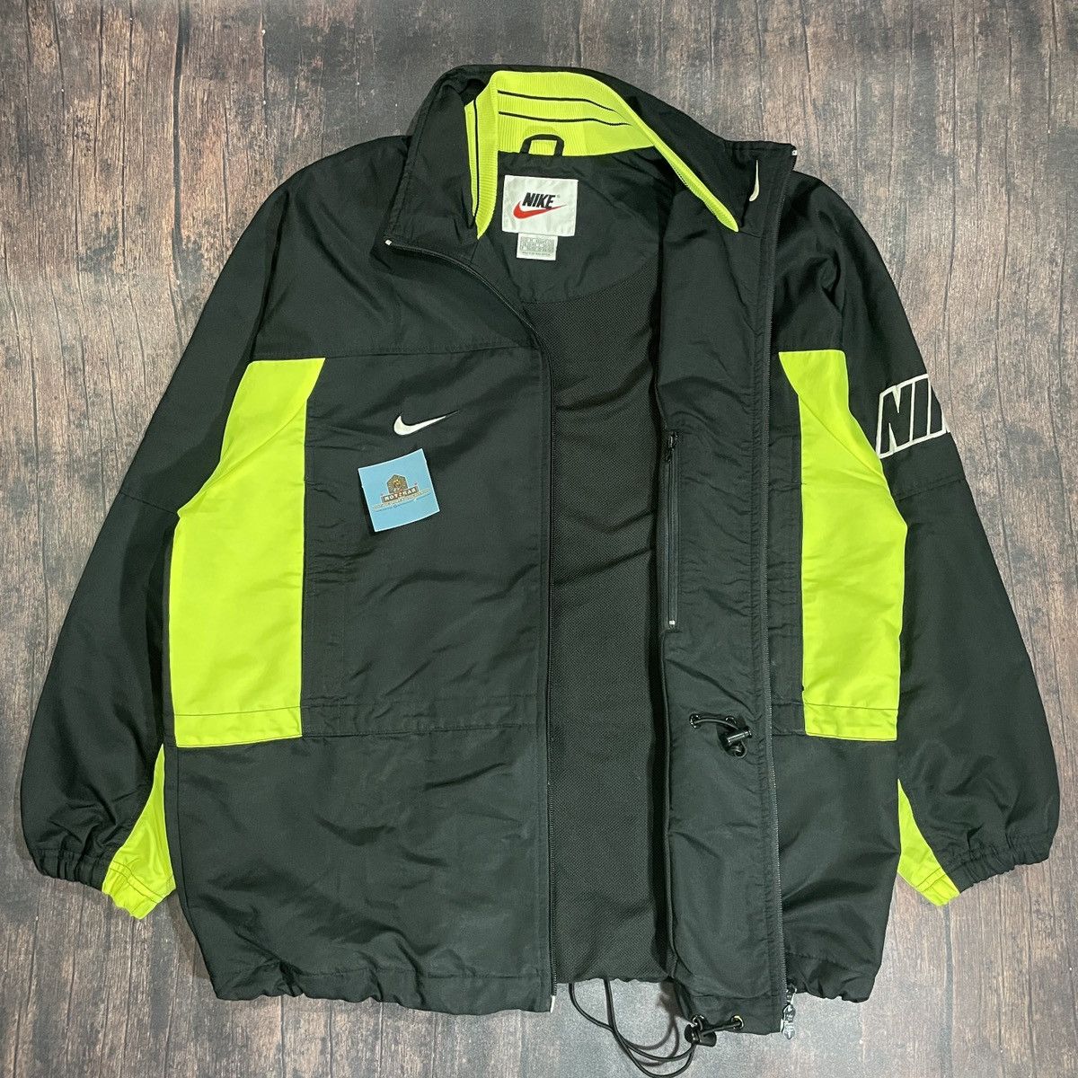 Nike × Vintage Vintage 90s Windbreaker Big Logo Size US XL / EU 56 / 4 - 2 Thumbnail