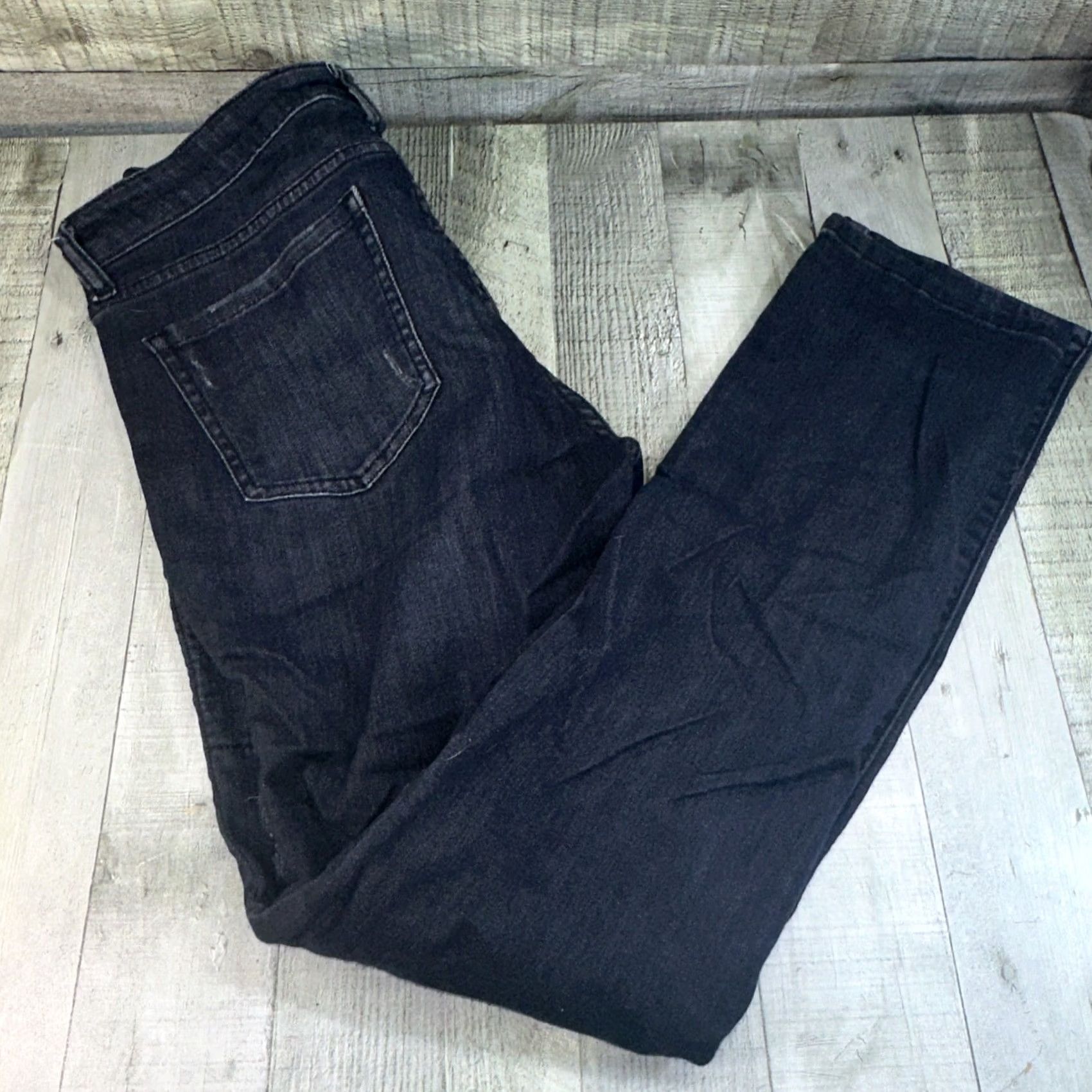 Denime VINTAGE Black Womens Jeans Denim Box Size 13 Regular Skinny 13 Womens Black Denim Skinny Jeans Size 34" / US 12 / IT 48 - 2 Thumbnail