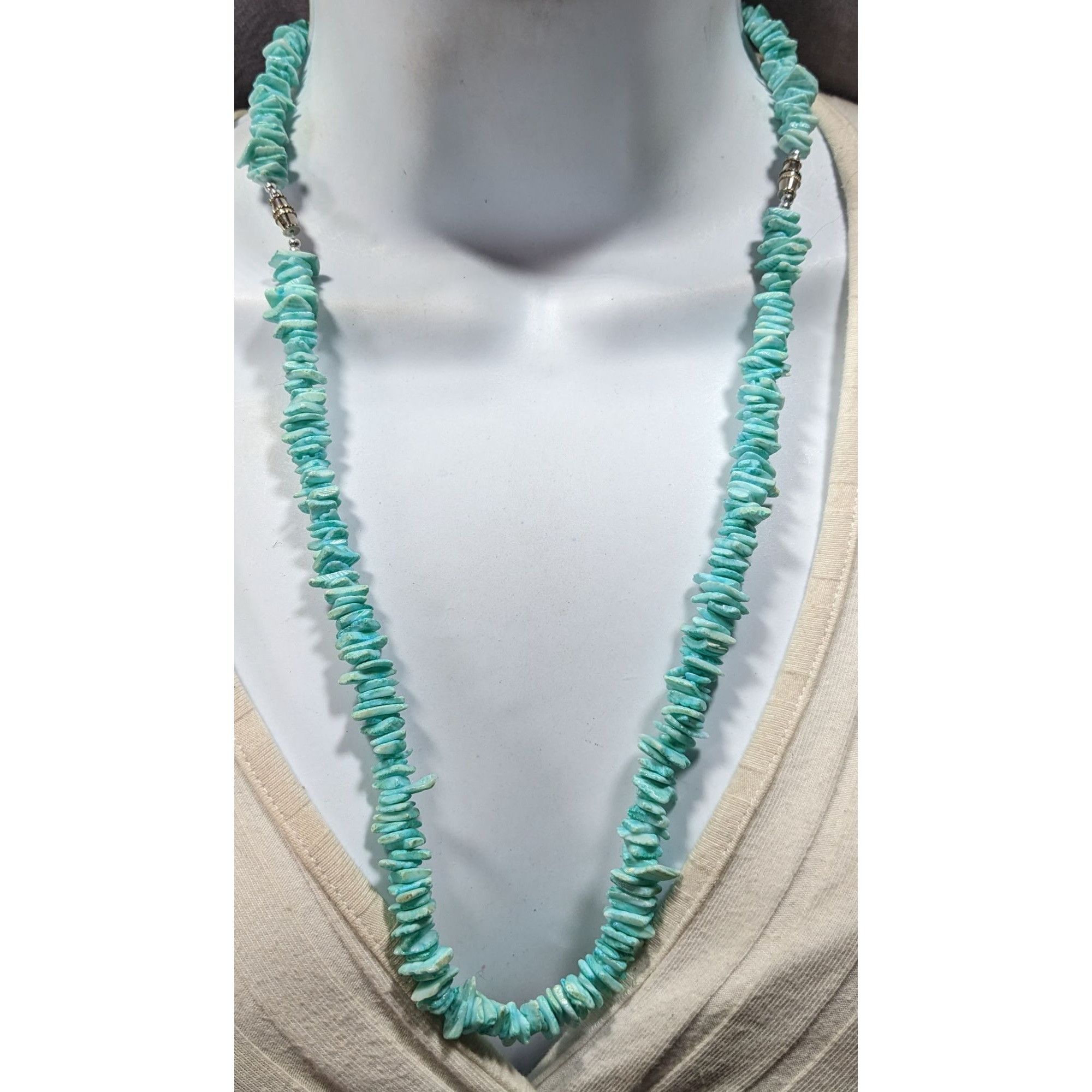 Other Beachy Mermaidcore Blue Shell Chip Necklace/Bracelet Size ONE SIZE - 3 Thumbnail