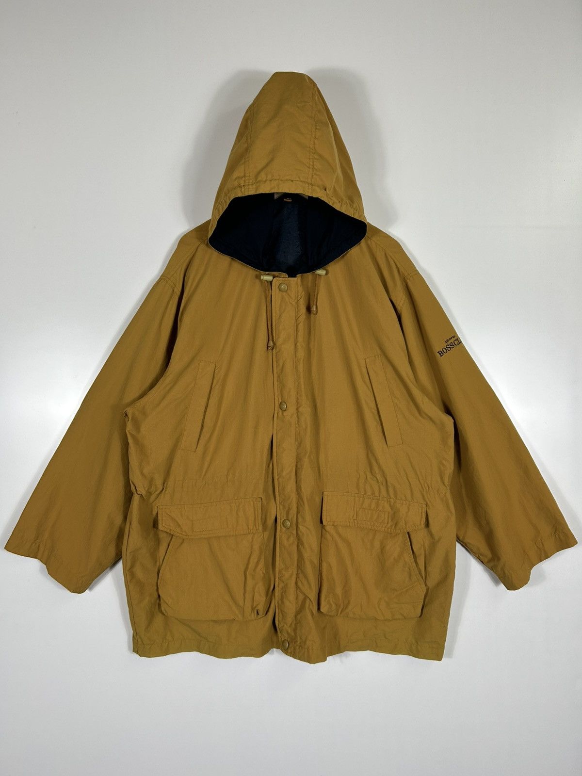 Japanese Brand × Vintage ⚡️Vintage Boss Club Hooded Zipper Parka Jacket Size US L / EU 52-54 / 3 - 1 Thumbnail