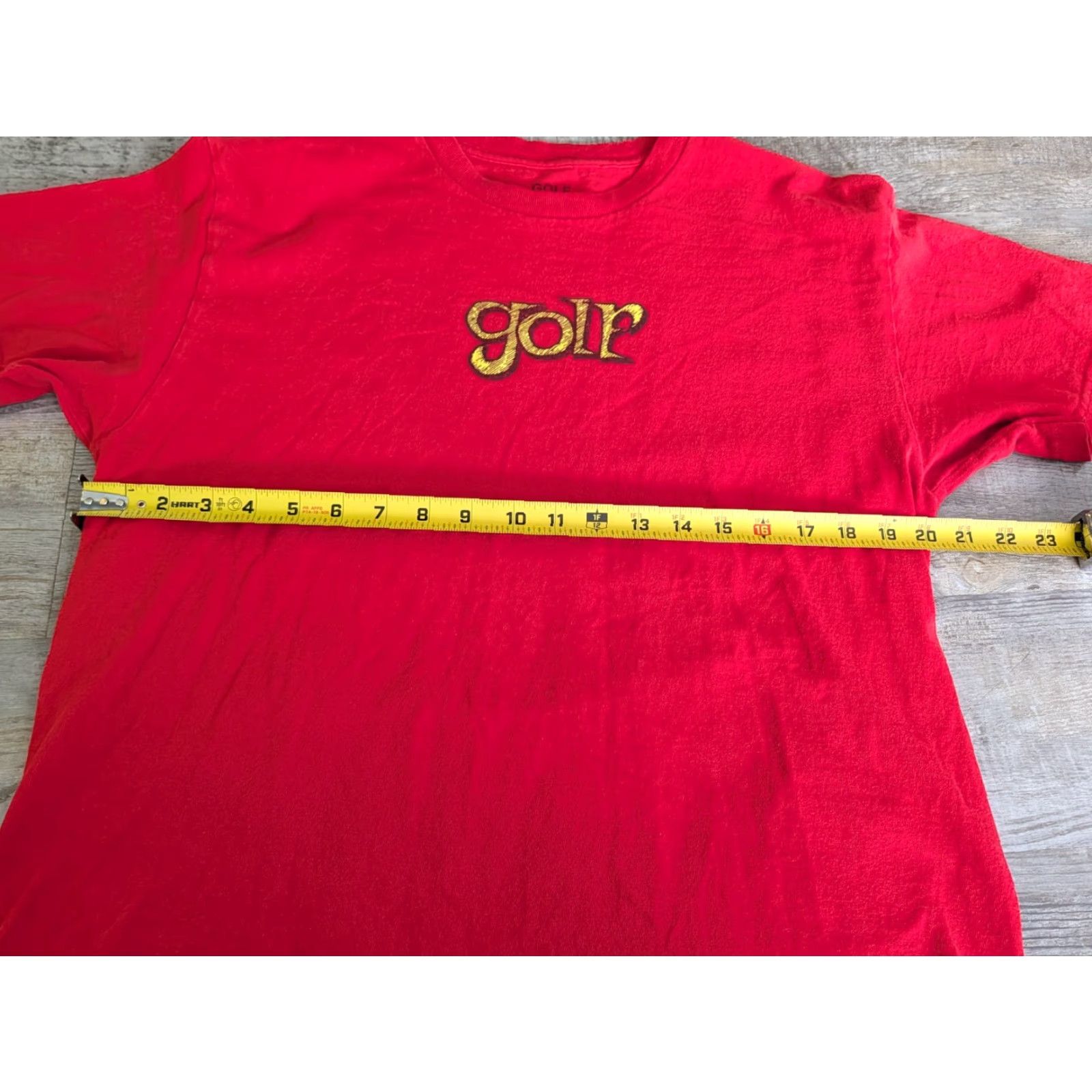 Golf Wang Golf Wang Shirt Mens Red Spell Out Logo Tee Shirt Size Large Tyler The Creator Size US L / EU 52-54 / 3 - 5 Thumbnail