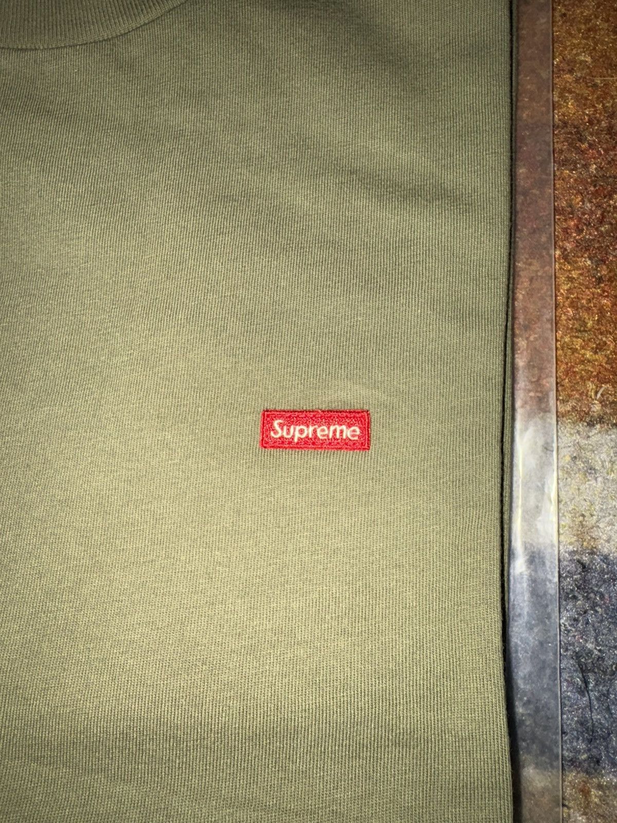 Supreme Supreme Small Box L/S Tee Olive Size US M / EU 48-50 / 2 - 2 Thumbnail