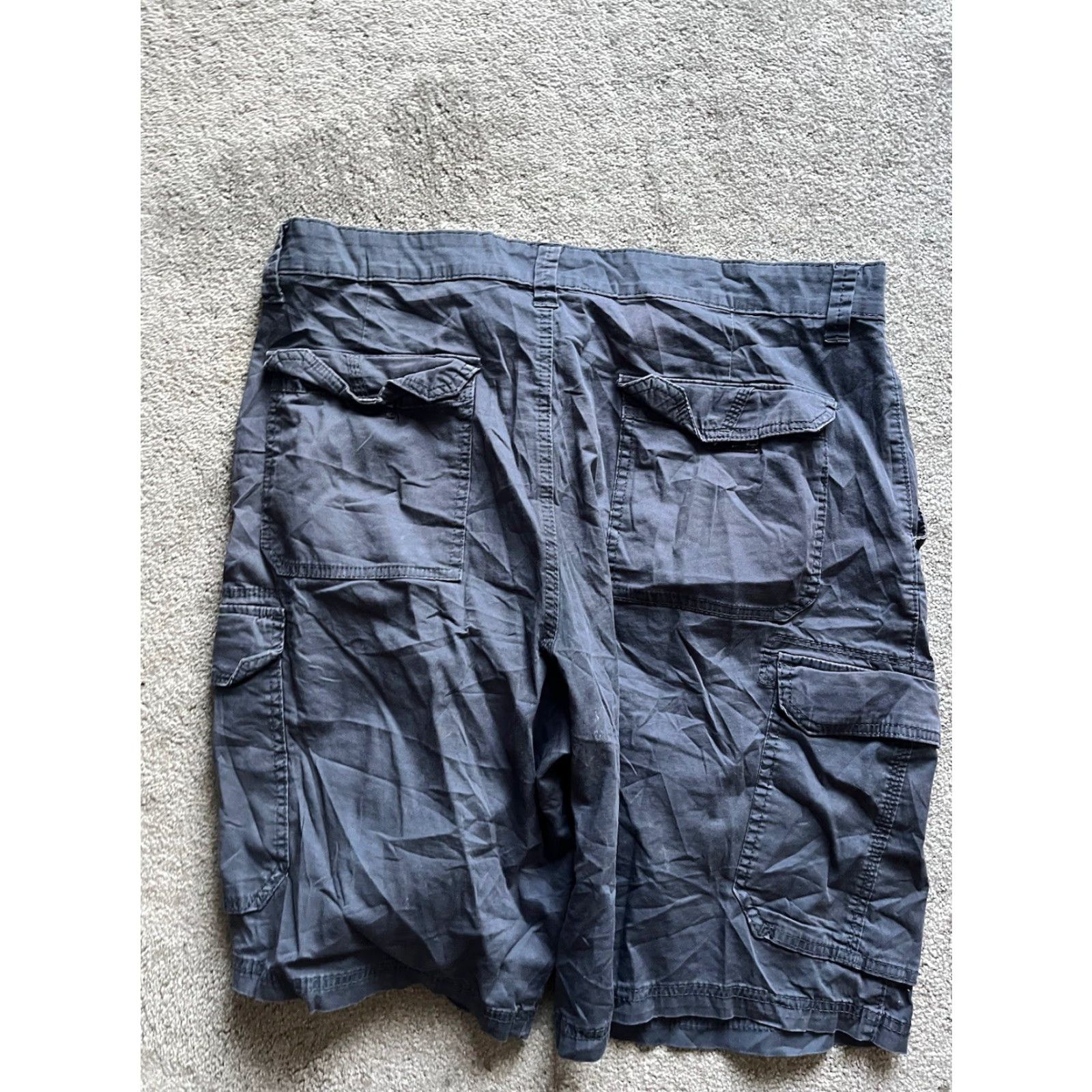 Vintage UNIONBAY Men Cargo Shorts 38 Navy Blue Stretch Flat Front Casual Classic Size US 38 / EU 54 - 3 Thumbnail