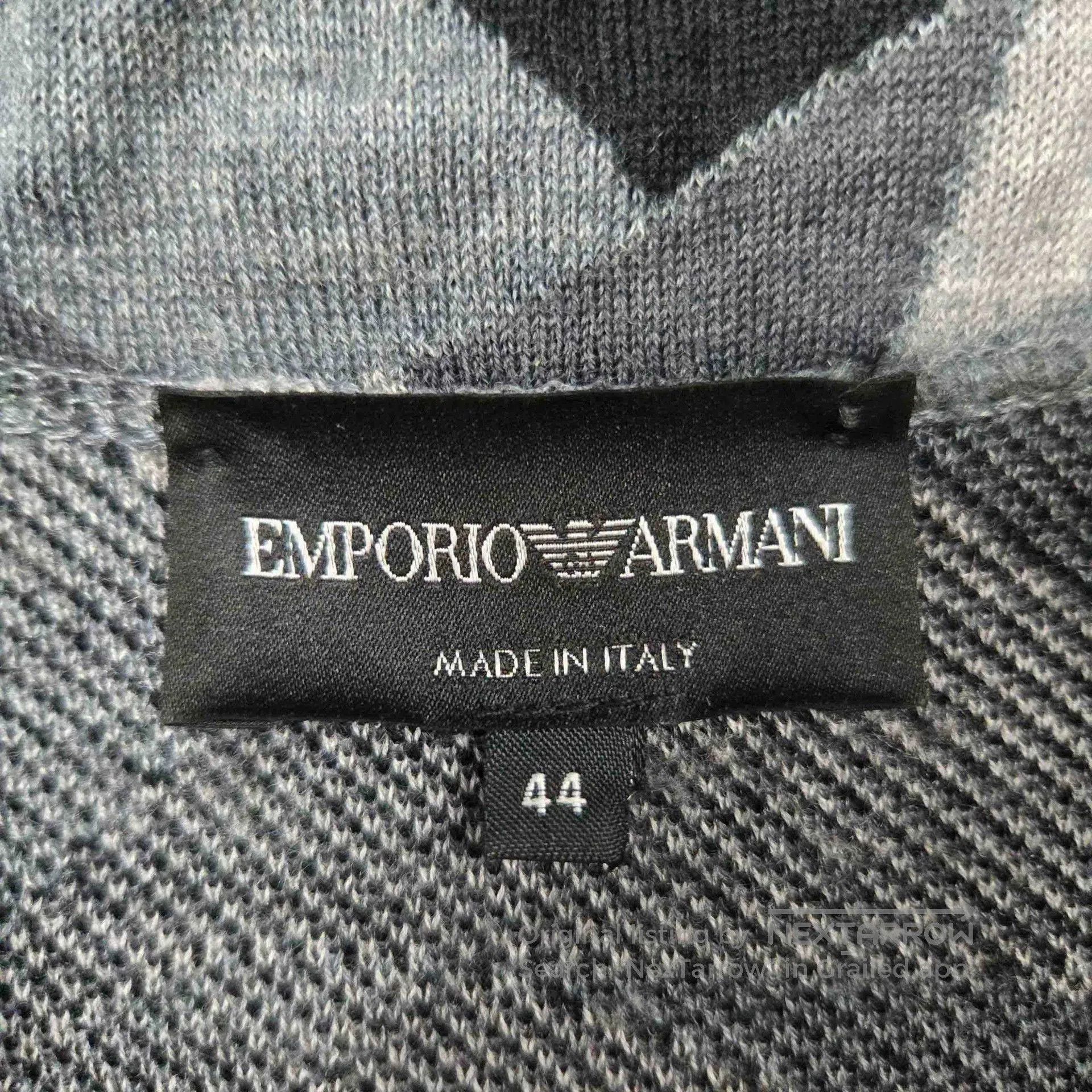 Emporio Armani Emporio Armani Men's Knit Pattern Jacket. Size US M / EU 48-50 / 2 - 3 Thumbnail